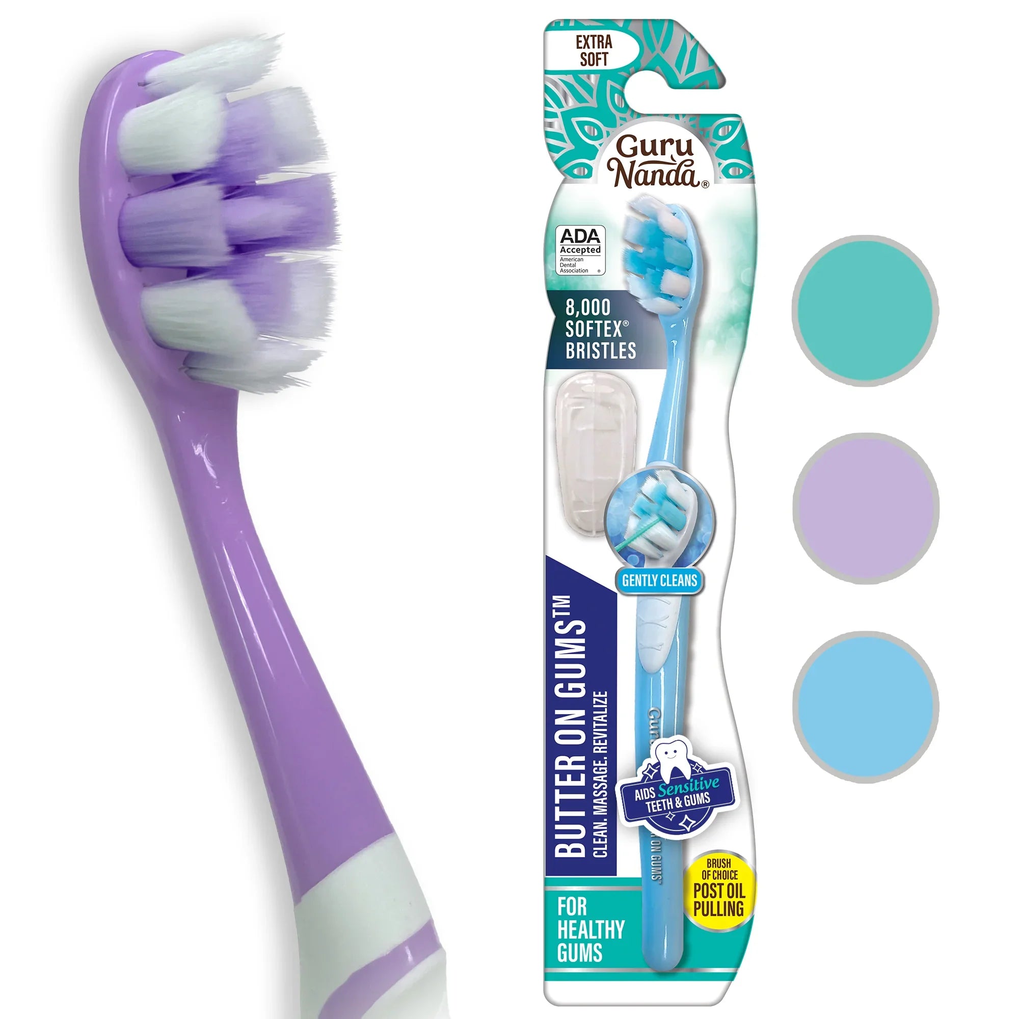 Brosse à dents au beurre sur les gencives (1 paquet)
