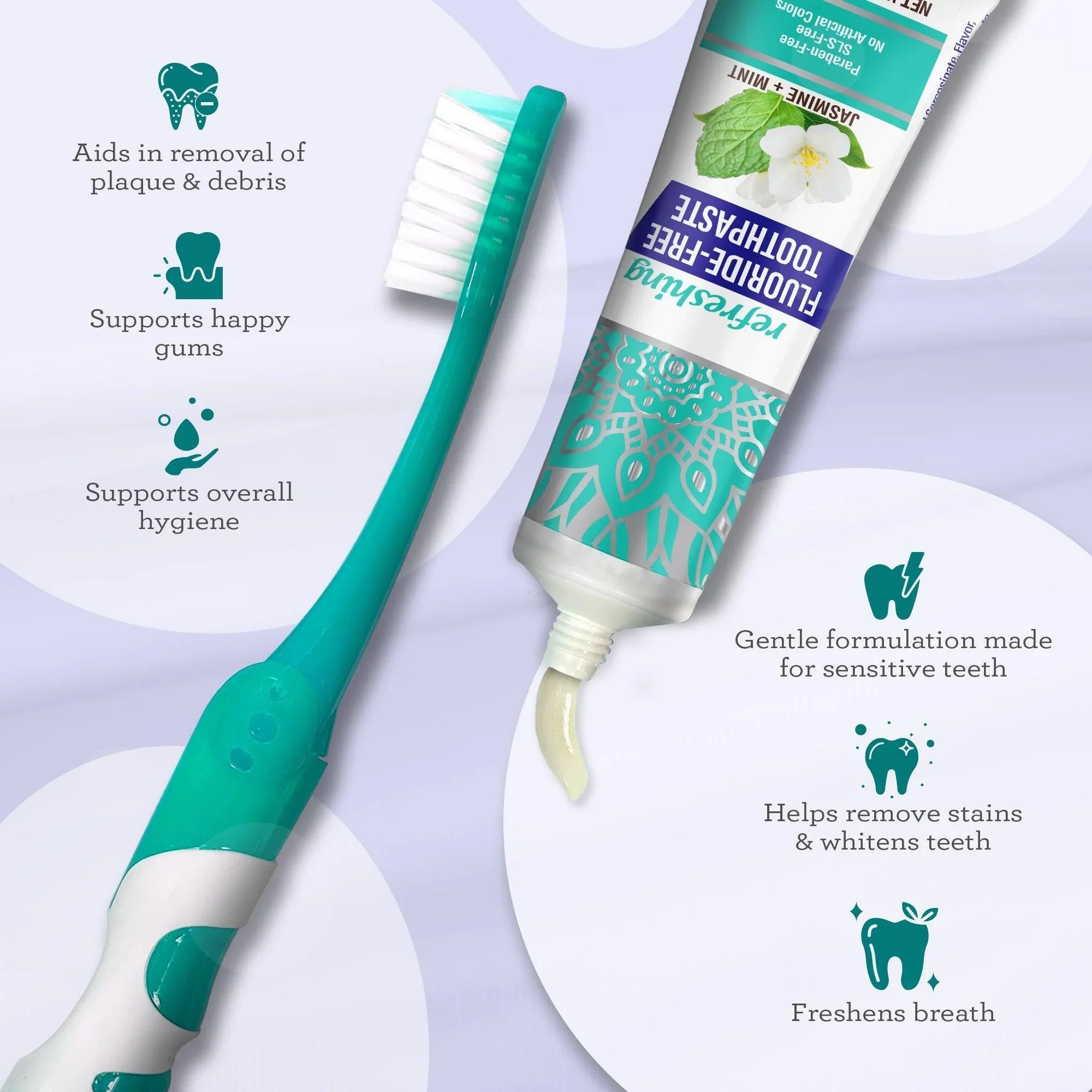Brosse à dents de voyage pliable avec dentifrice