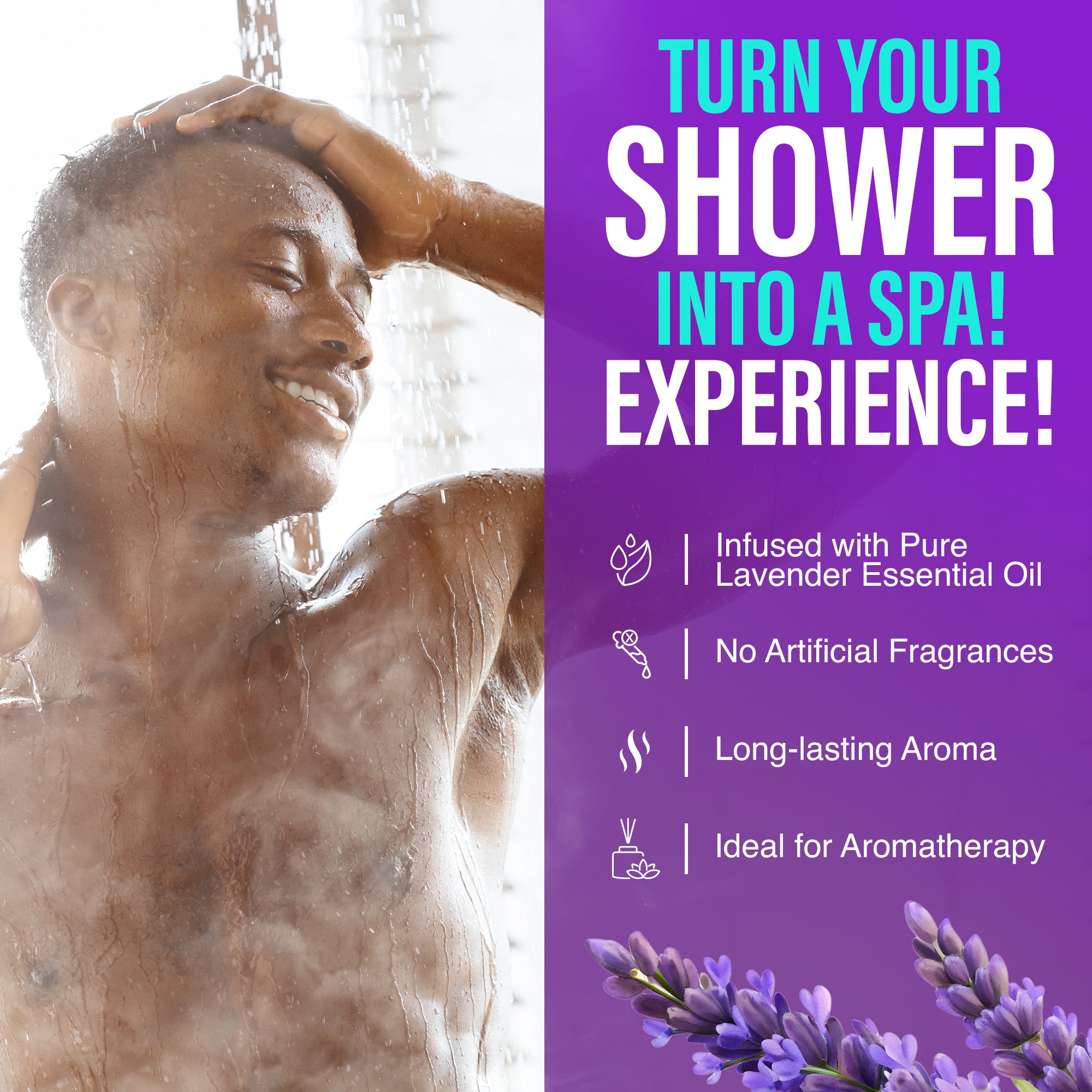 Lavender Vapor Shower Tablets - 15 Count (3 Pack)