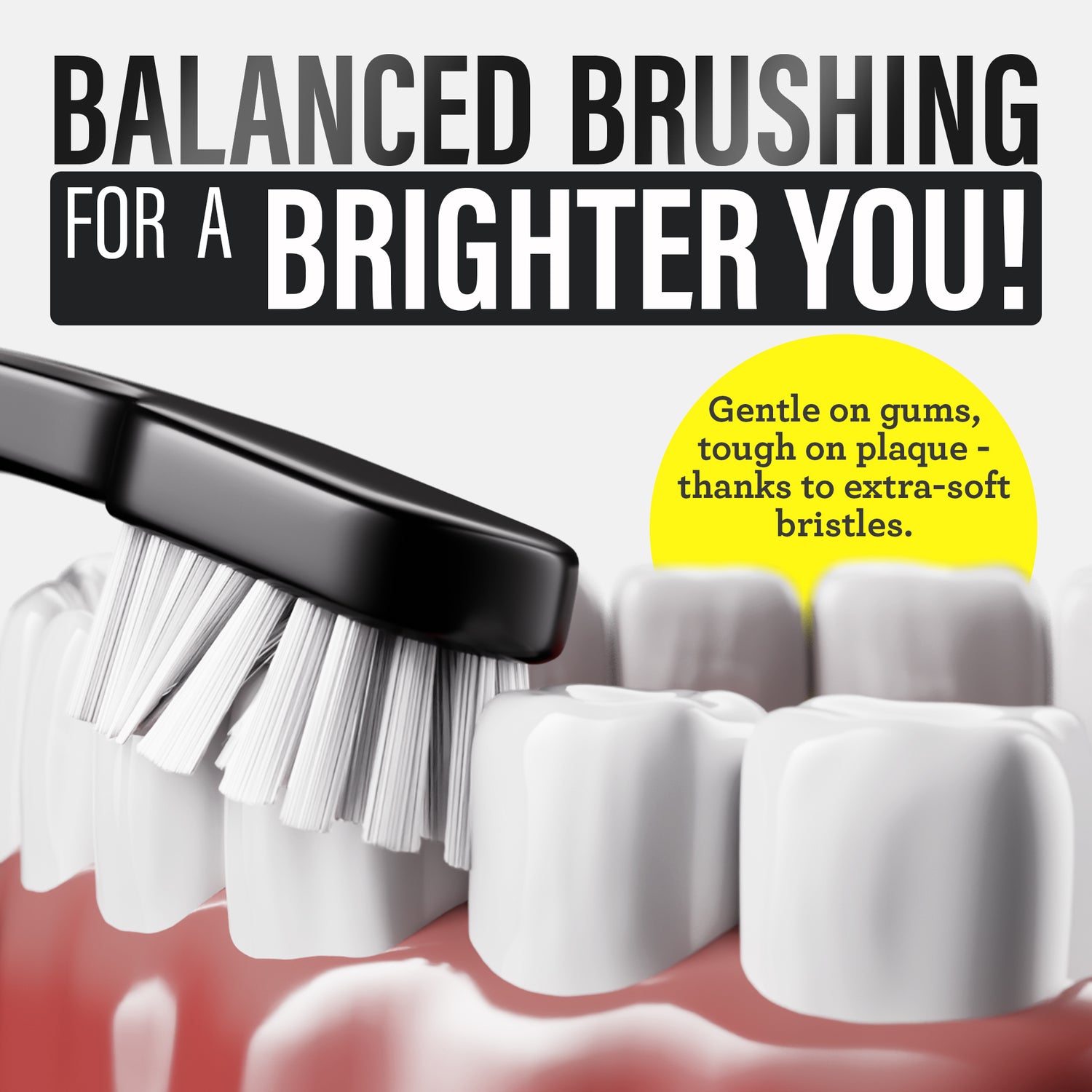 Yin Yang Toothbrush - Extra Soft Bristle - 2 Pack