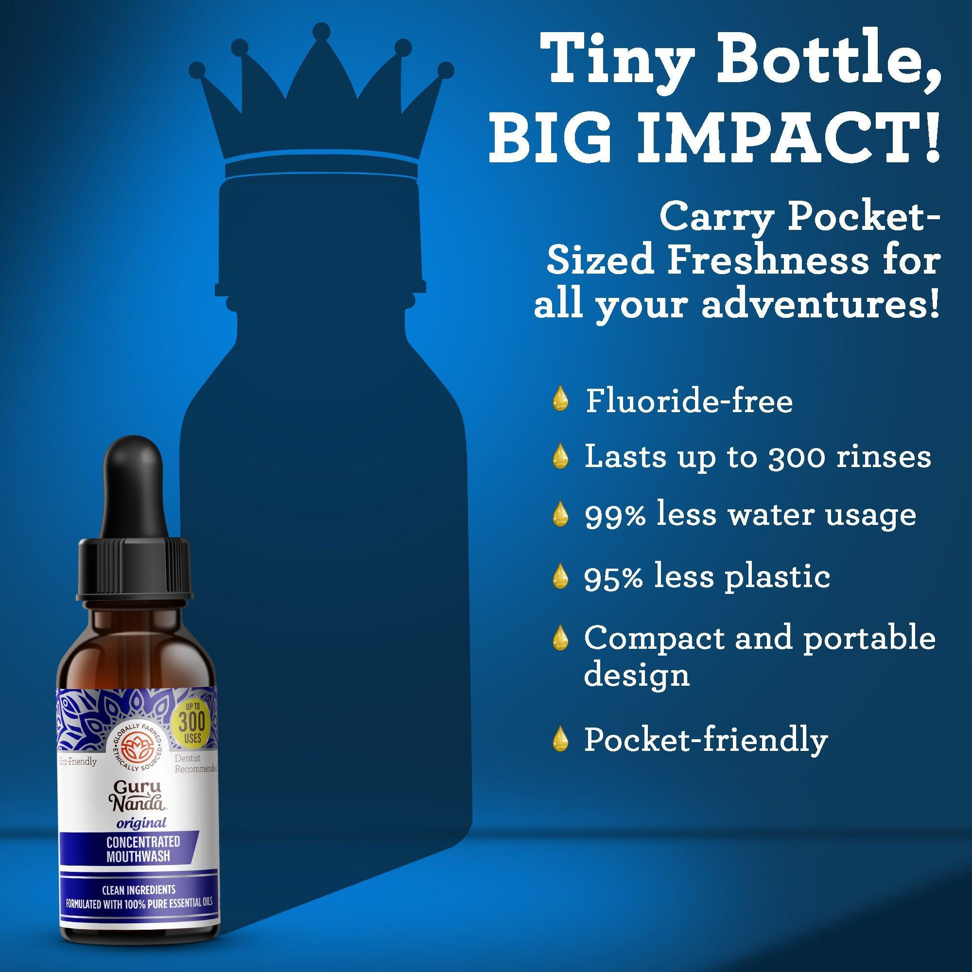 Enjuague bucal concentrado, 2 onzas líquidas - 1 paquete