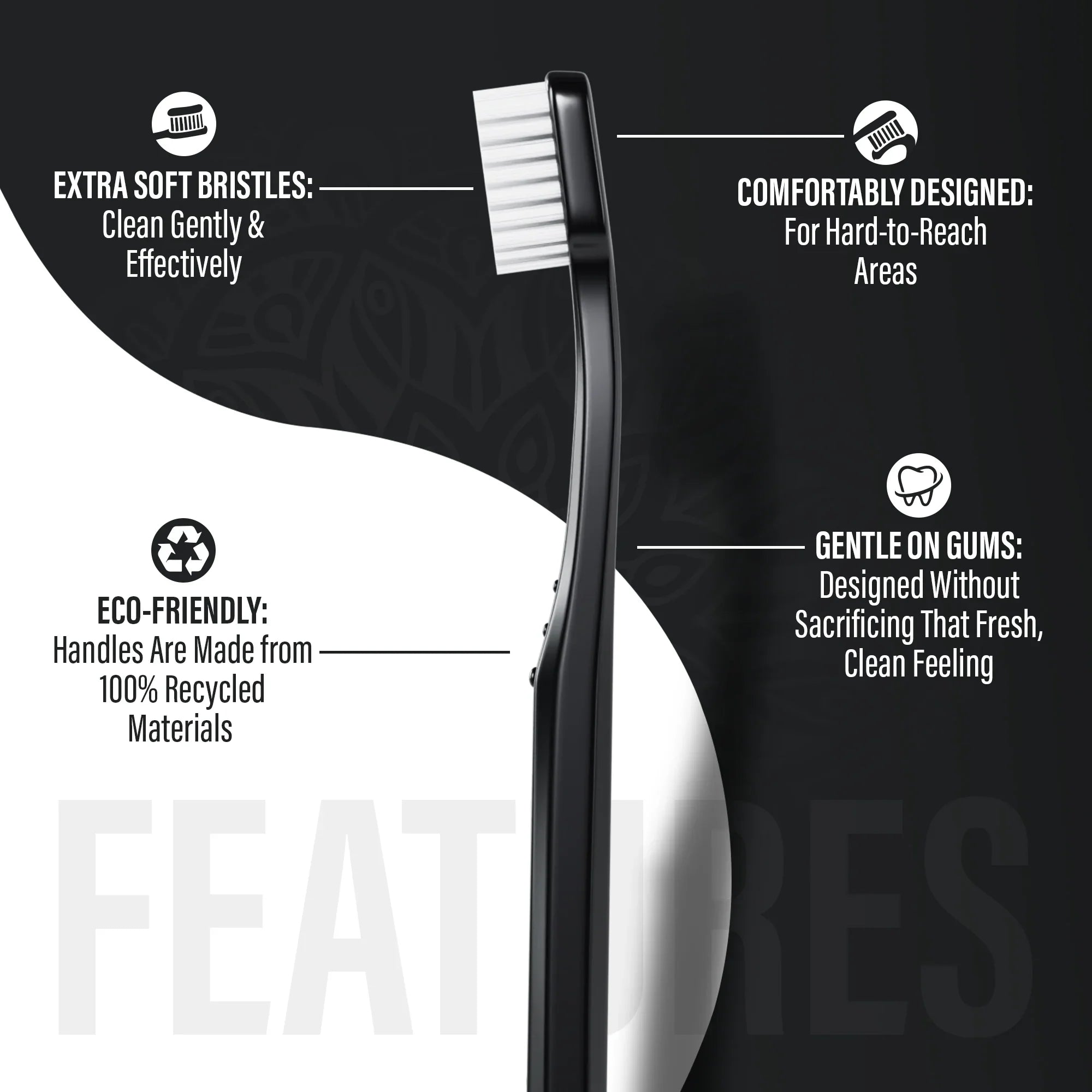 Yin Yang Extra Soft Bristles Toothbrush – 2 Pack