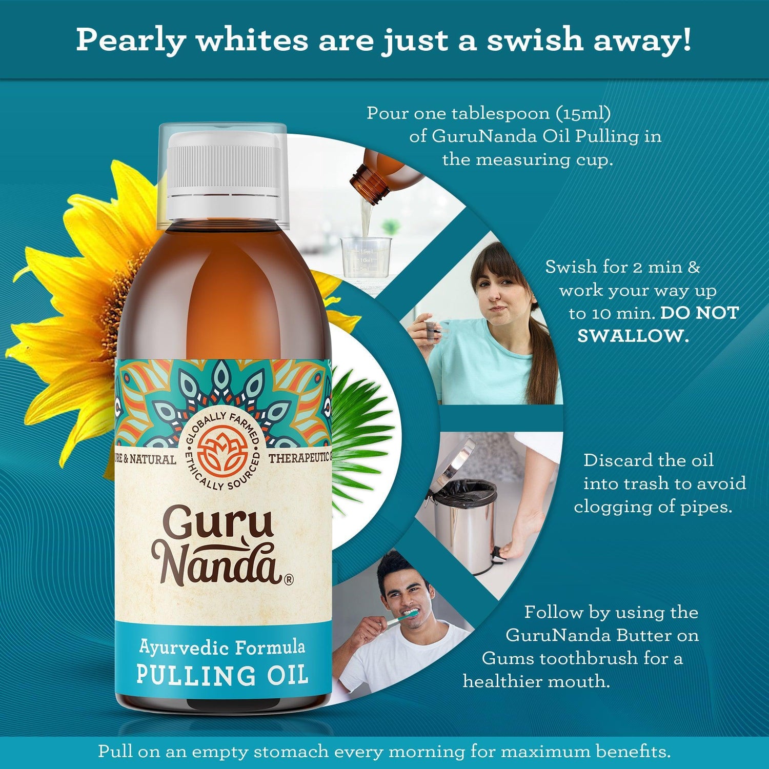 Original Formula Pulling Oil for Teeth & Gums, 8.45 Fl Oz - 3 Pk