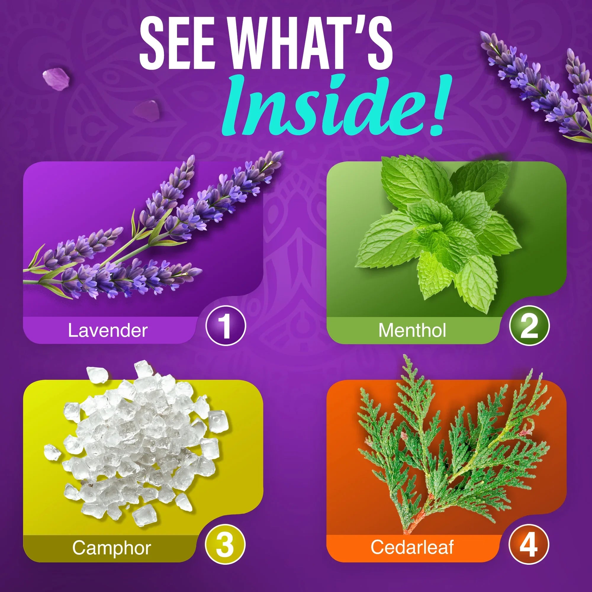 Pastillas de ducha de vapor de lavanda - 5 unidades