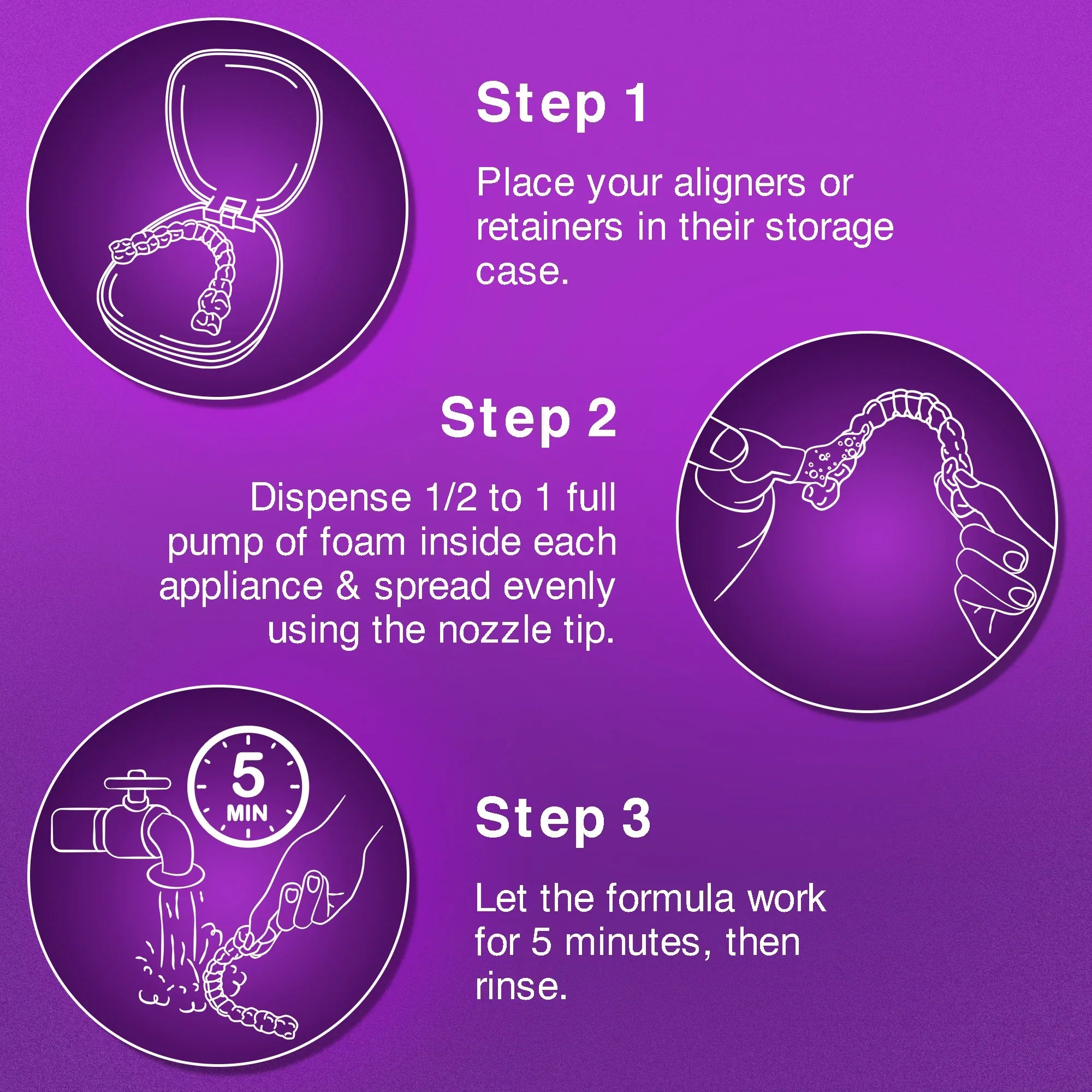 Aligner & Retainer Foam Cleaner (3.38 Fl Oz)