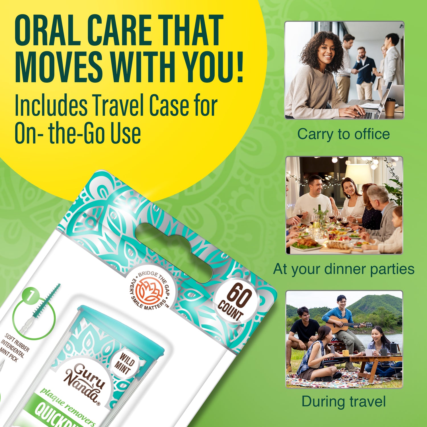 2-in-1 QuickPik Toothpick - 60 Count