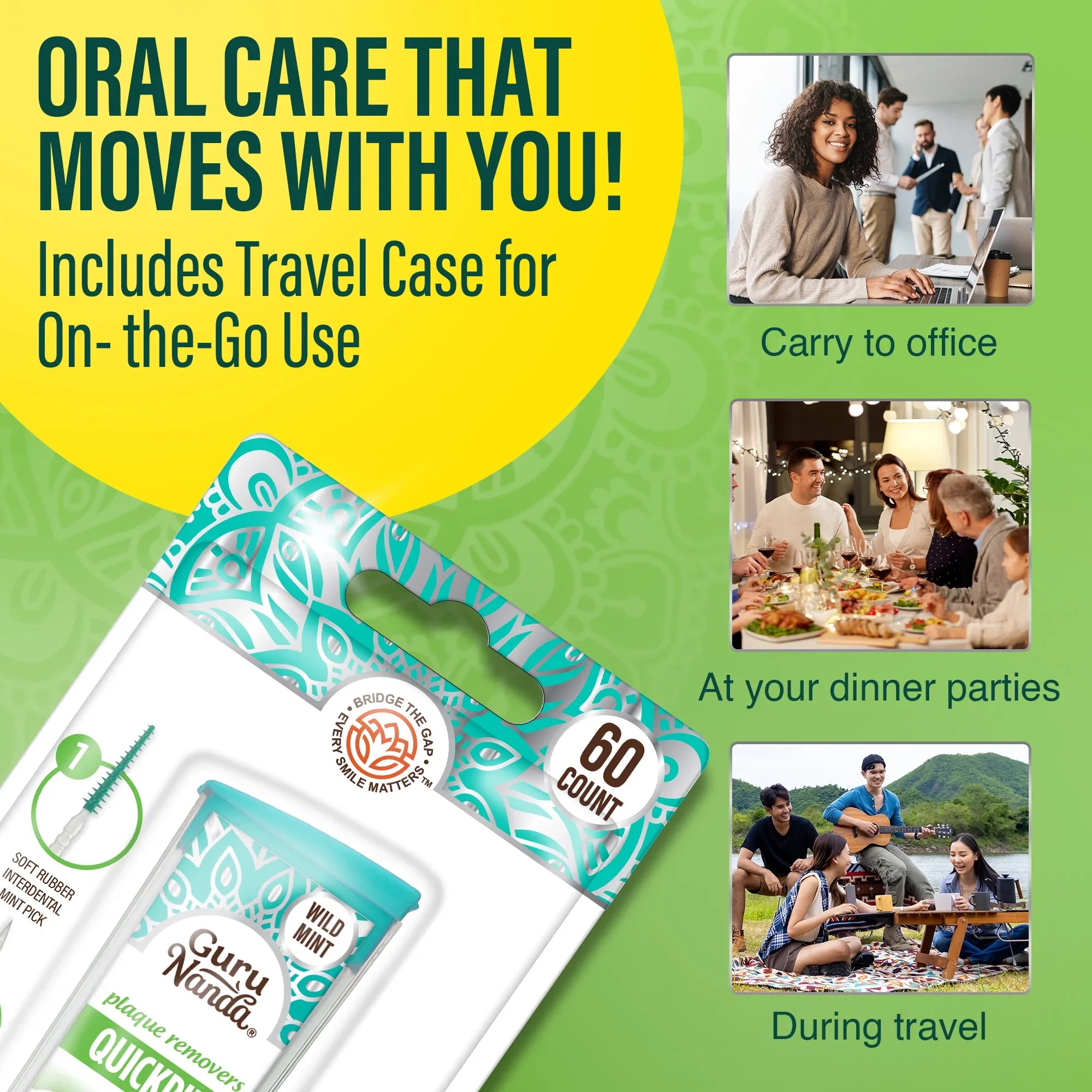 Cure-dents QuickPik 2 en 1 - 60 unités