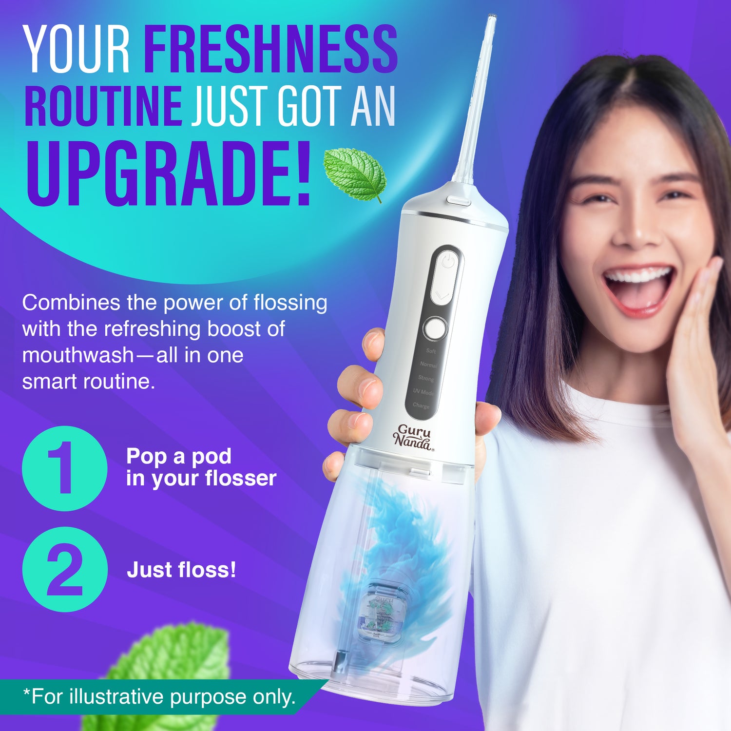 Aquapods - Concentrated Mouthwash - 60 Count