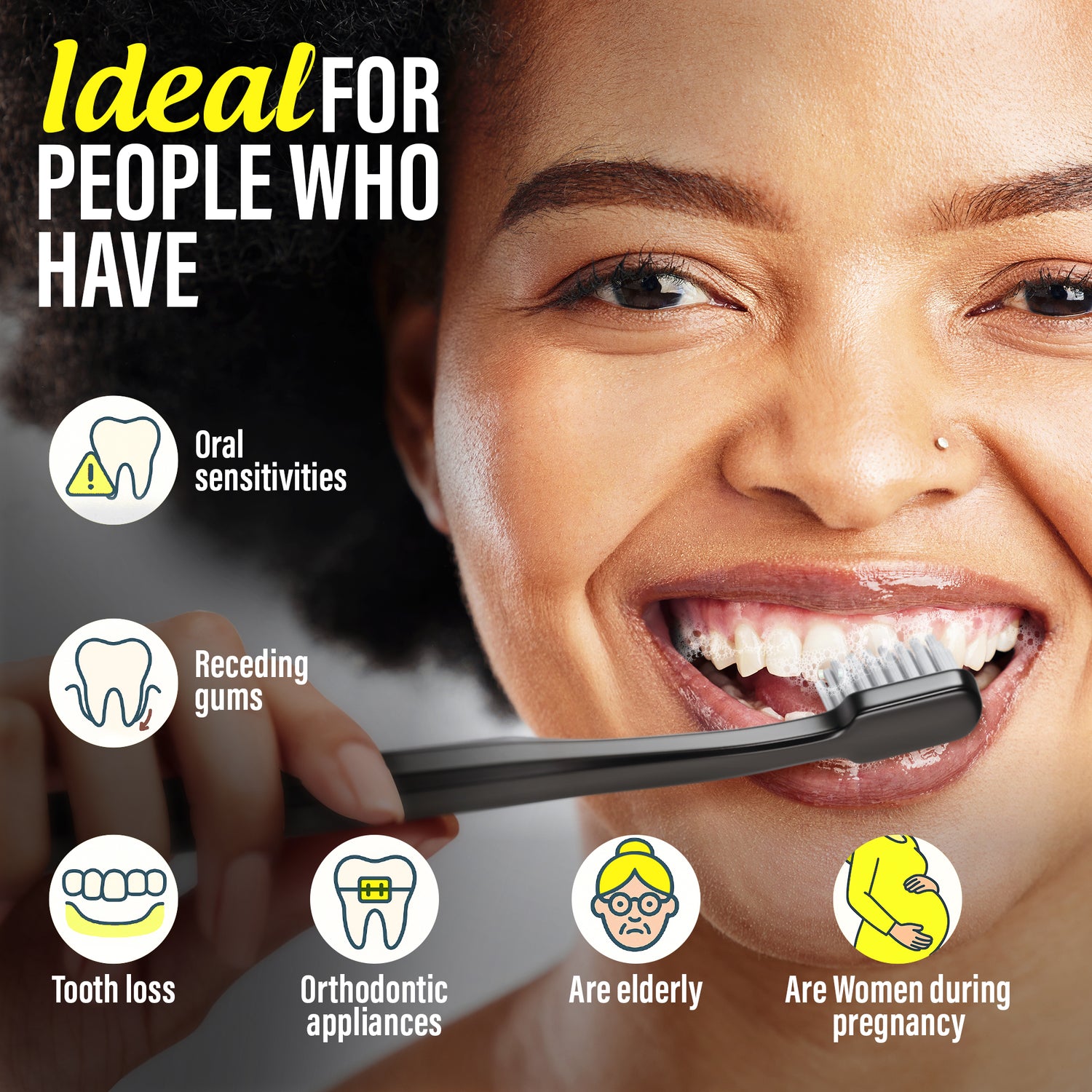 Yin Yang Toothbrush - Extra Soft Bristle - 2 Pack