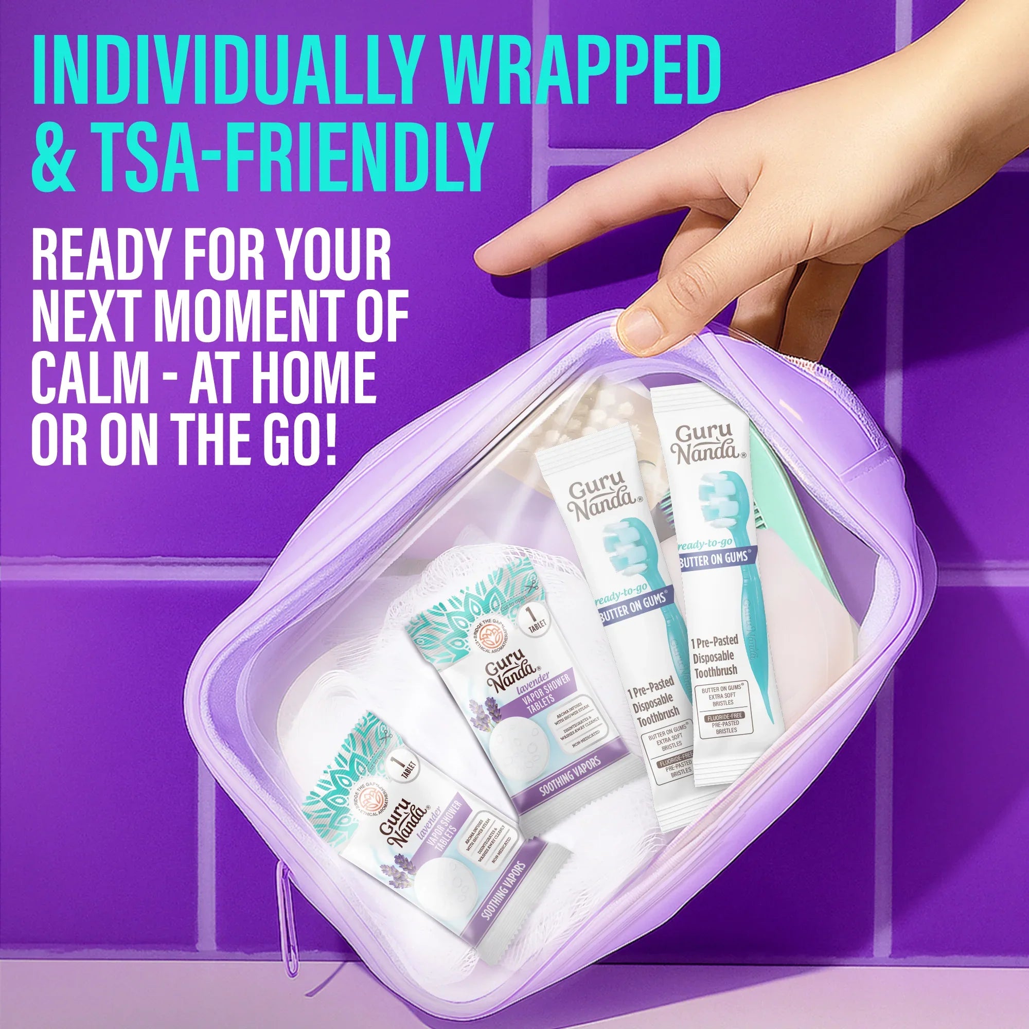 Pastillas de ducha de vapor de lavanda - 5 unidades