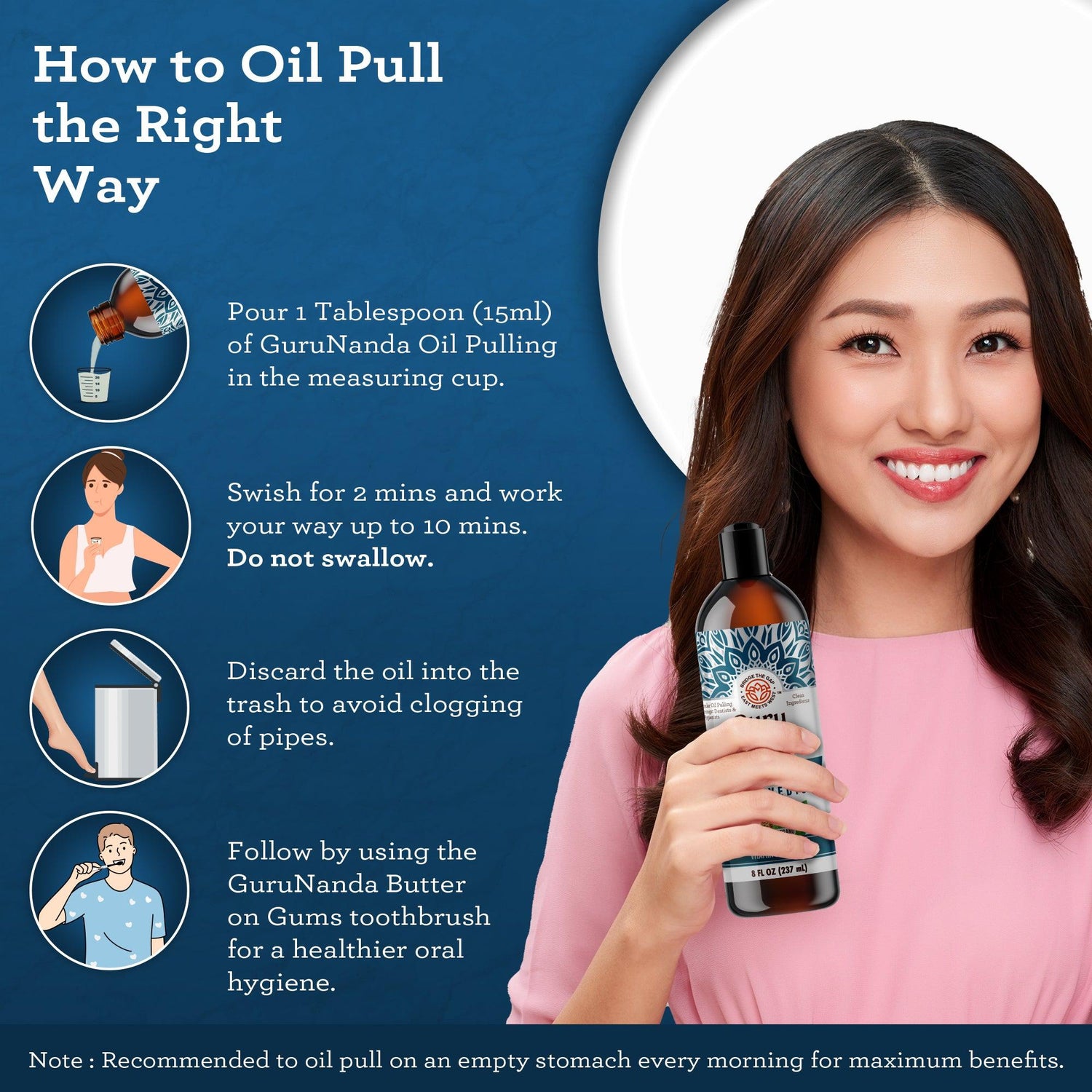 Aceite de extracción de fórmula avanzada para dientes y encías, 8 onzas líquidas (paquete de 3)