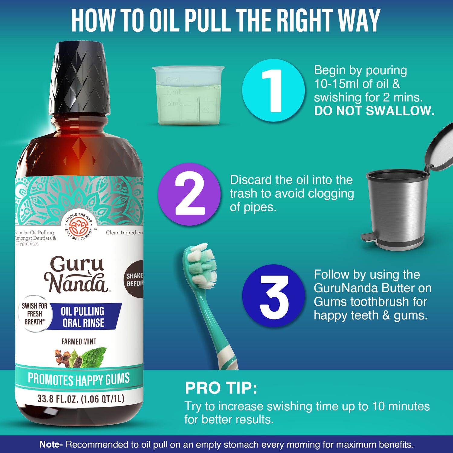 Huile de massage à la menthe de coco, 7 huiles essentielles et vitamines D3, E et K2, 960 g