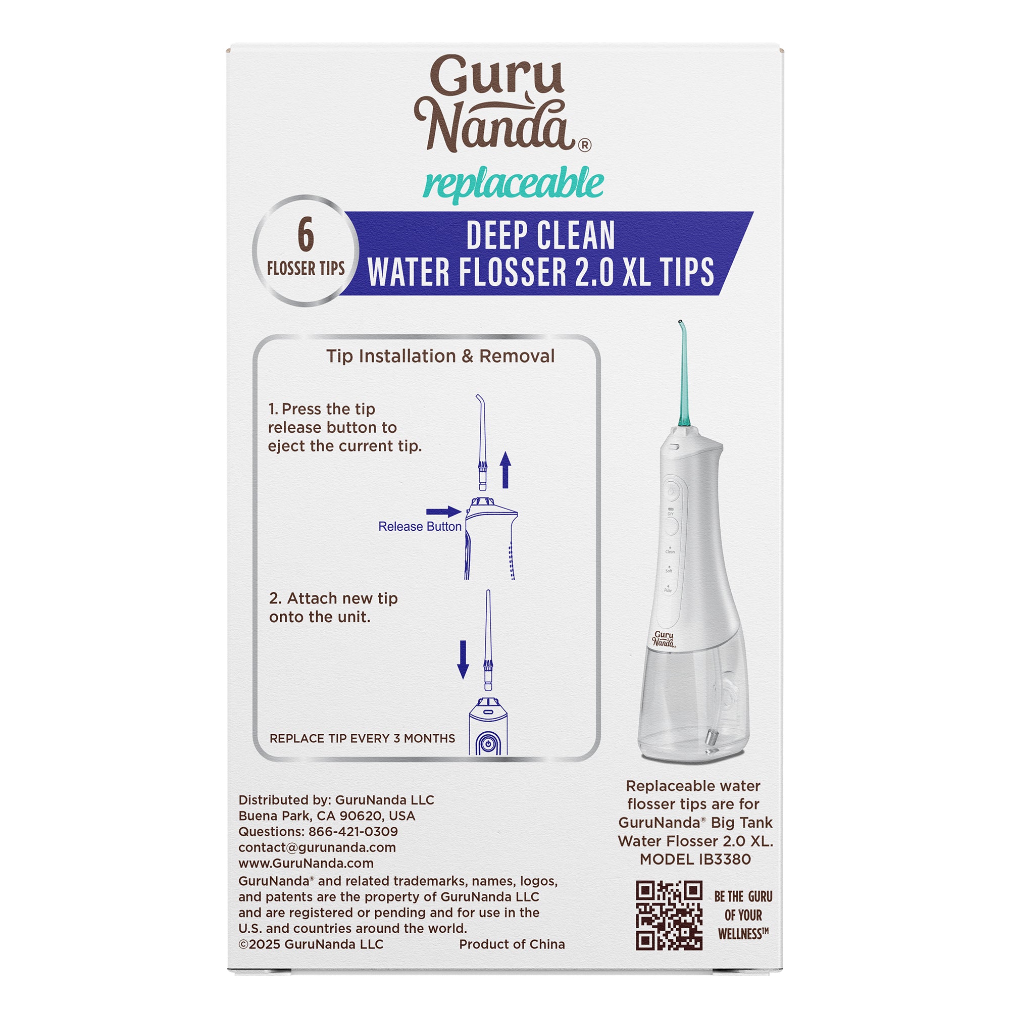 Replacement Floss Tips for Deep Clean Dental Water Flosser 2.0 XL