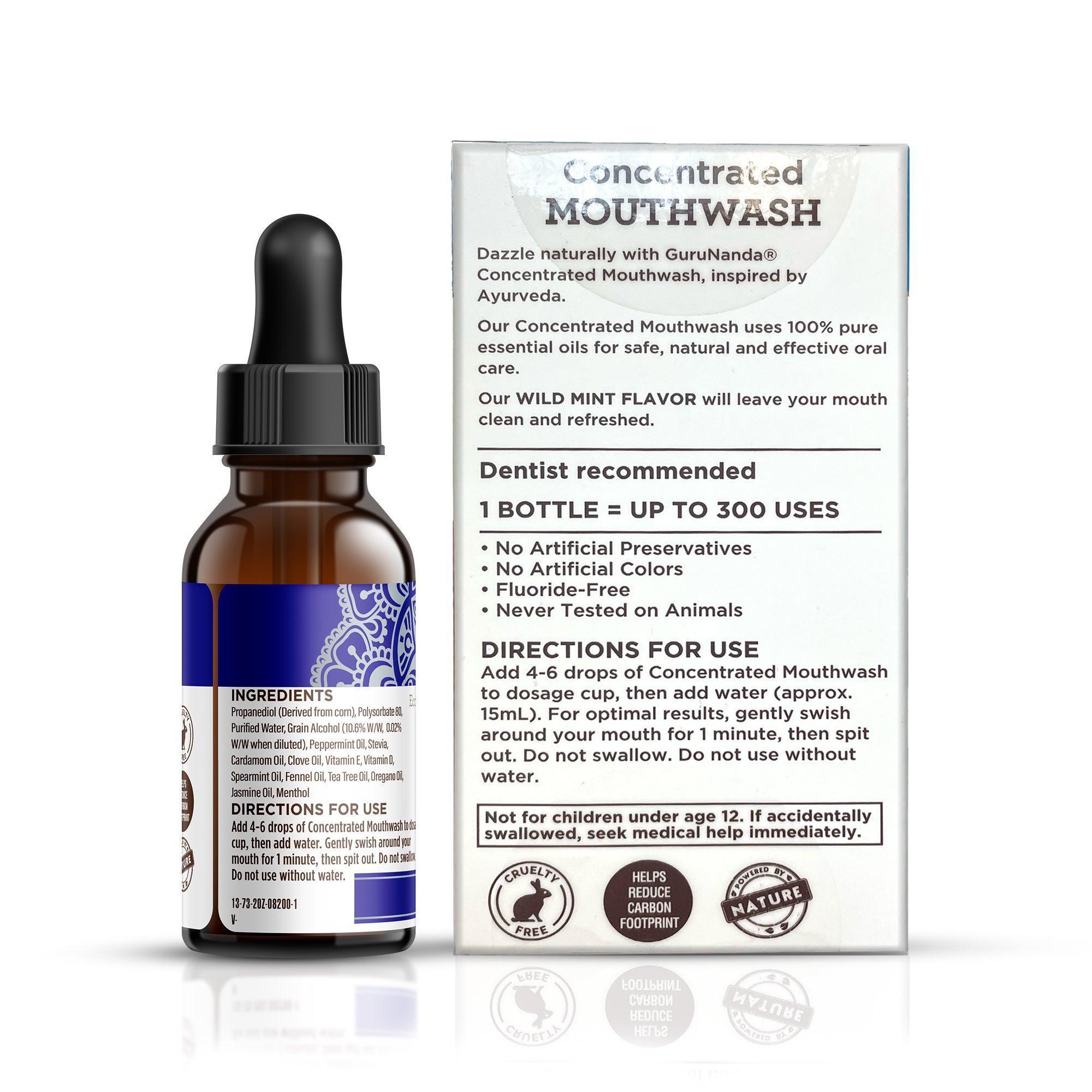 Enjuague bucal concentrado, 2 onzas líquidas - 1 paquete