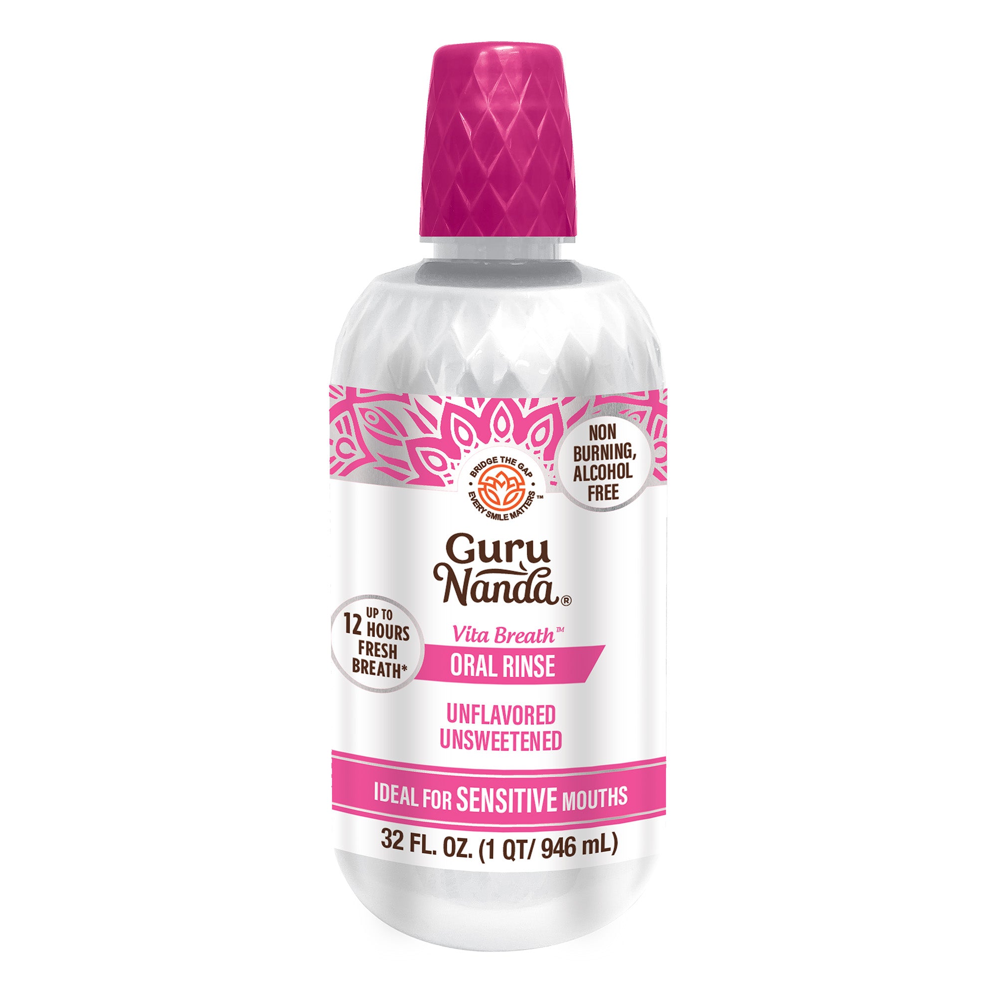 Vita Breath Unflavored & Unsweetened Oral Rinse - 32 Fl Oz