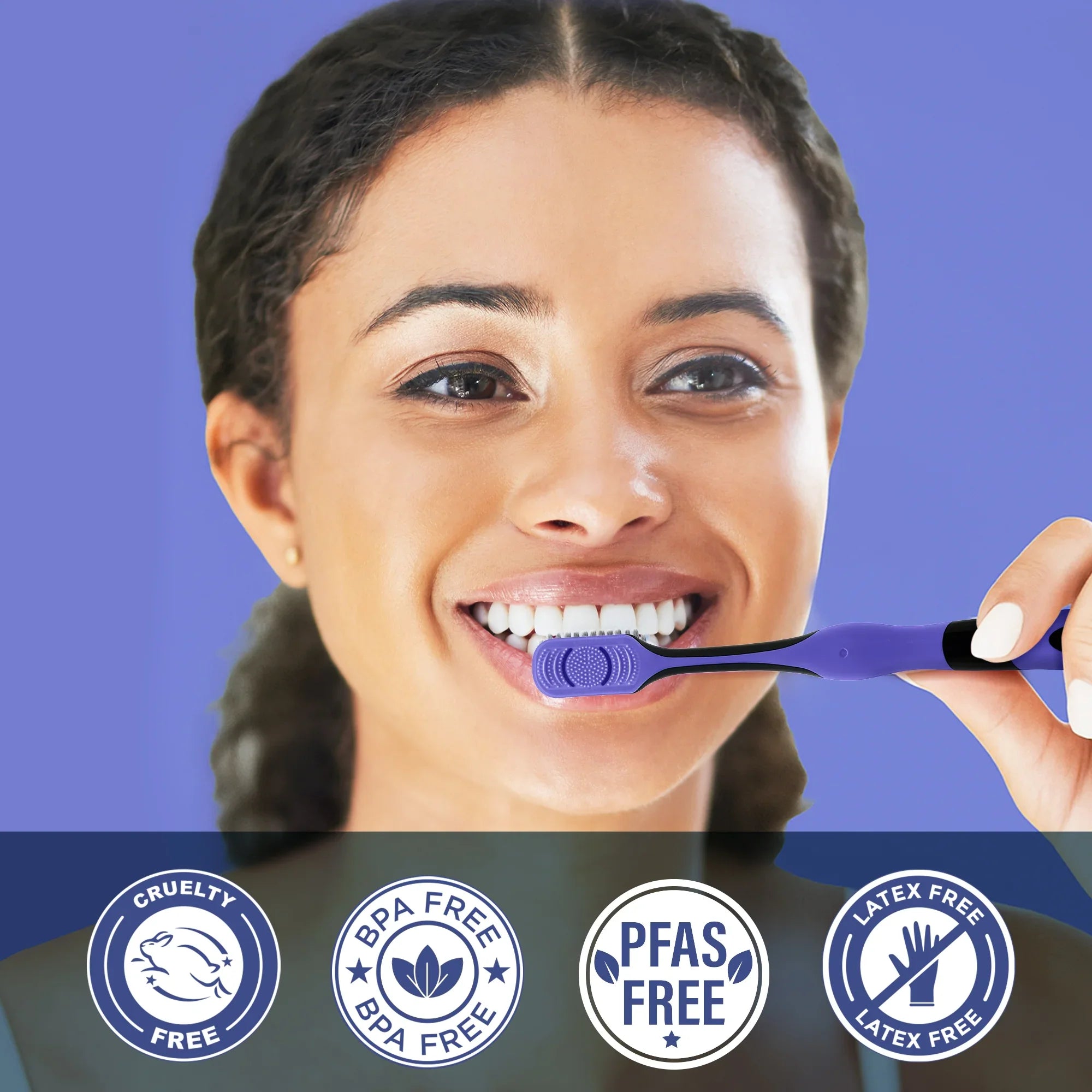 Gentle Giant Charcoal Whitening Spiral Toothbrush – 2 Pack