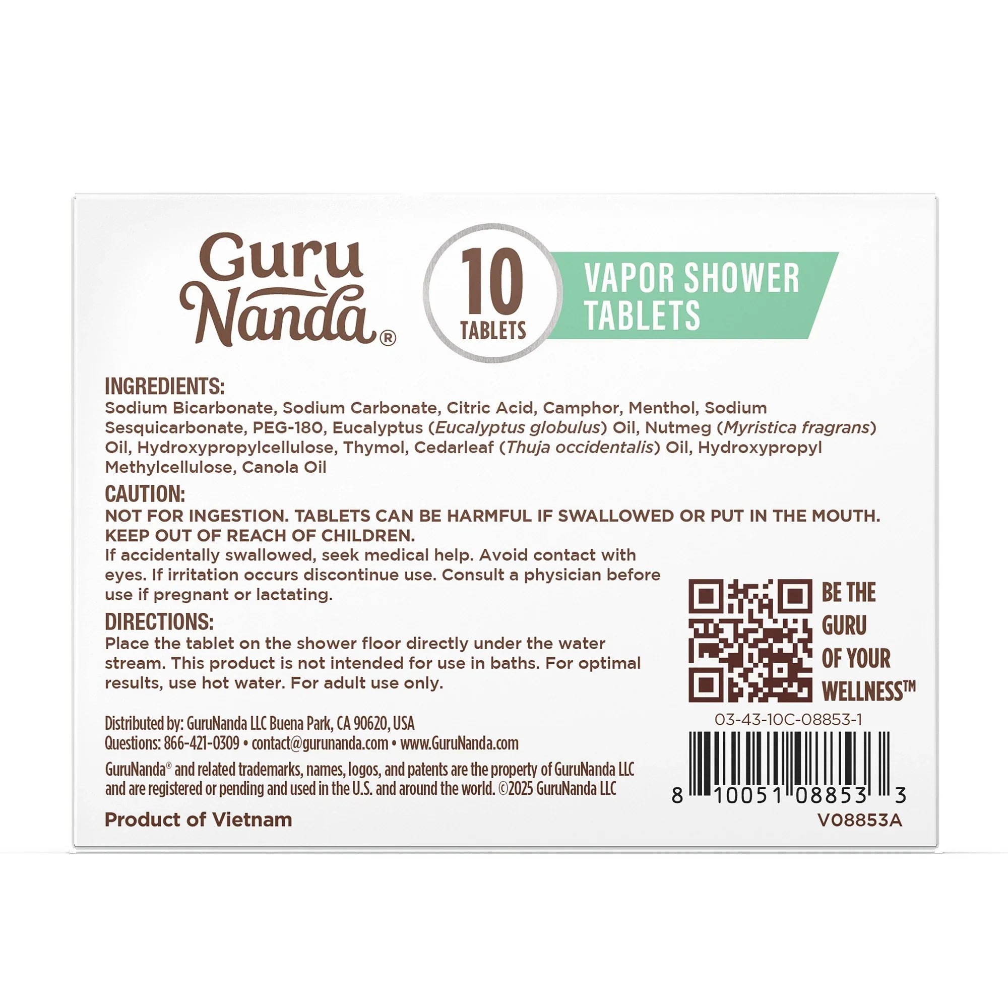 Eucalyptus Vapor Shower Tablets – 30 Count