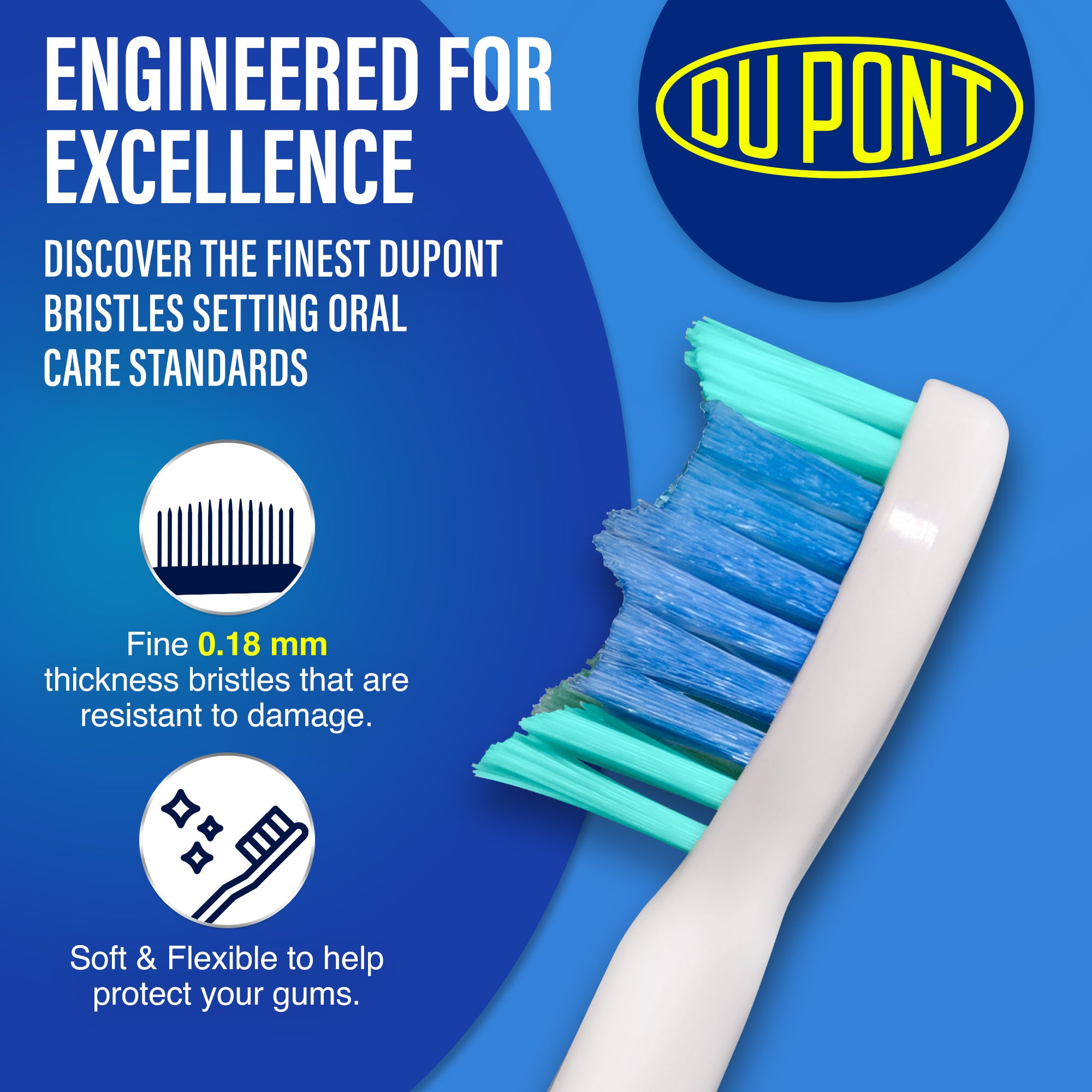 Essential Replacement Brush Heads for Pressure Sensor Sonic Toothbrush - 6 Count
