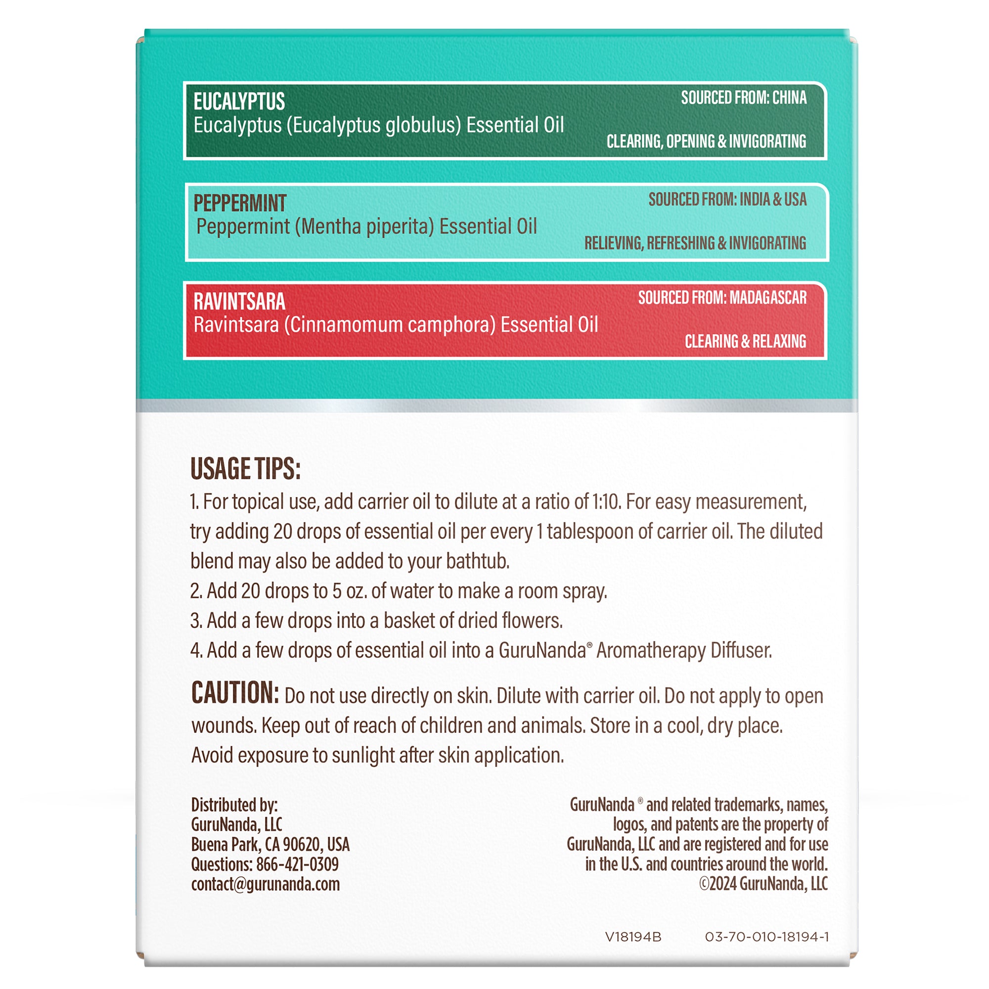 Aceites esenciales Breathe, 10 ml - Paquete de 3