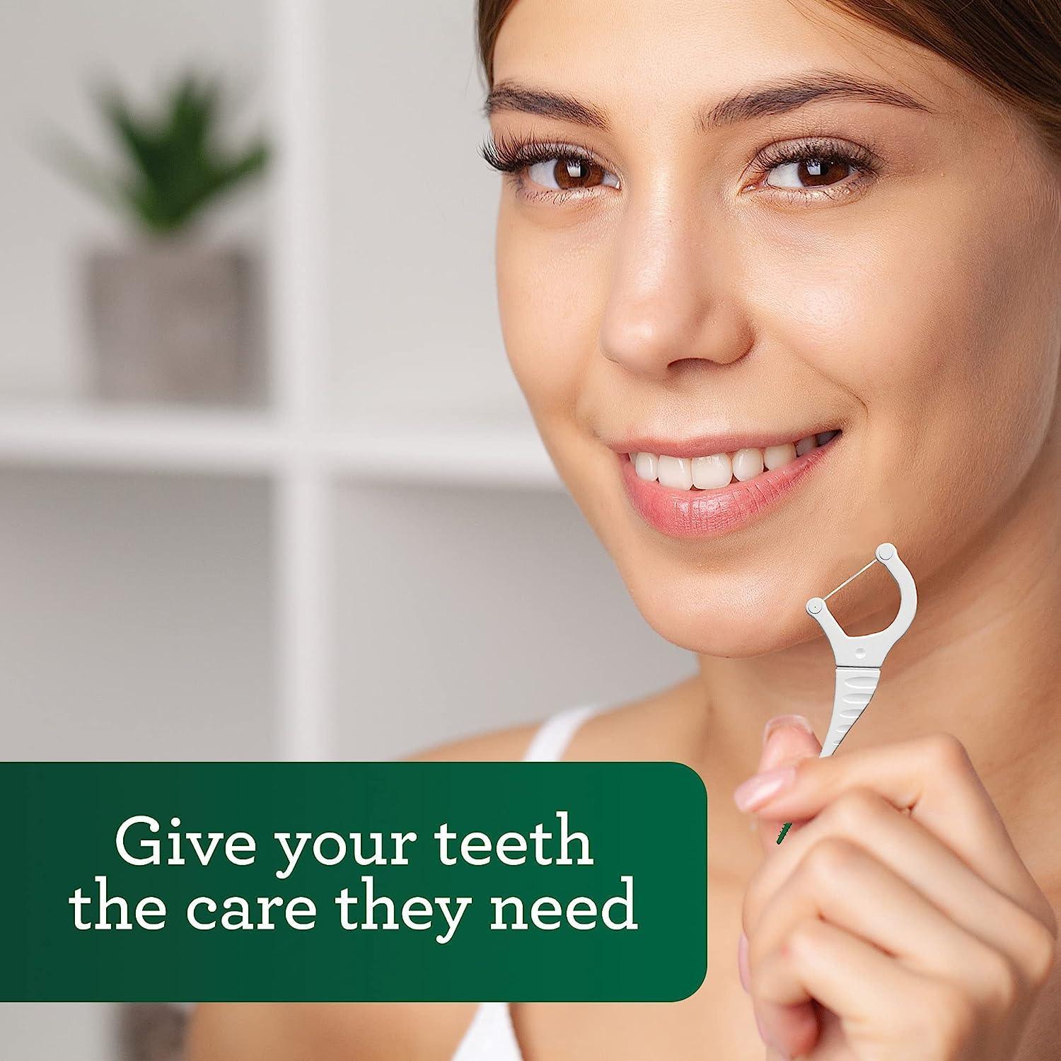 2-in-1 Dental Floss Picks (40-Count) - GuruNanda