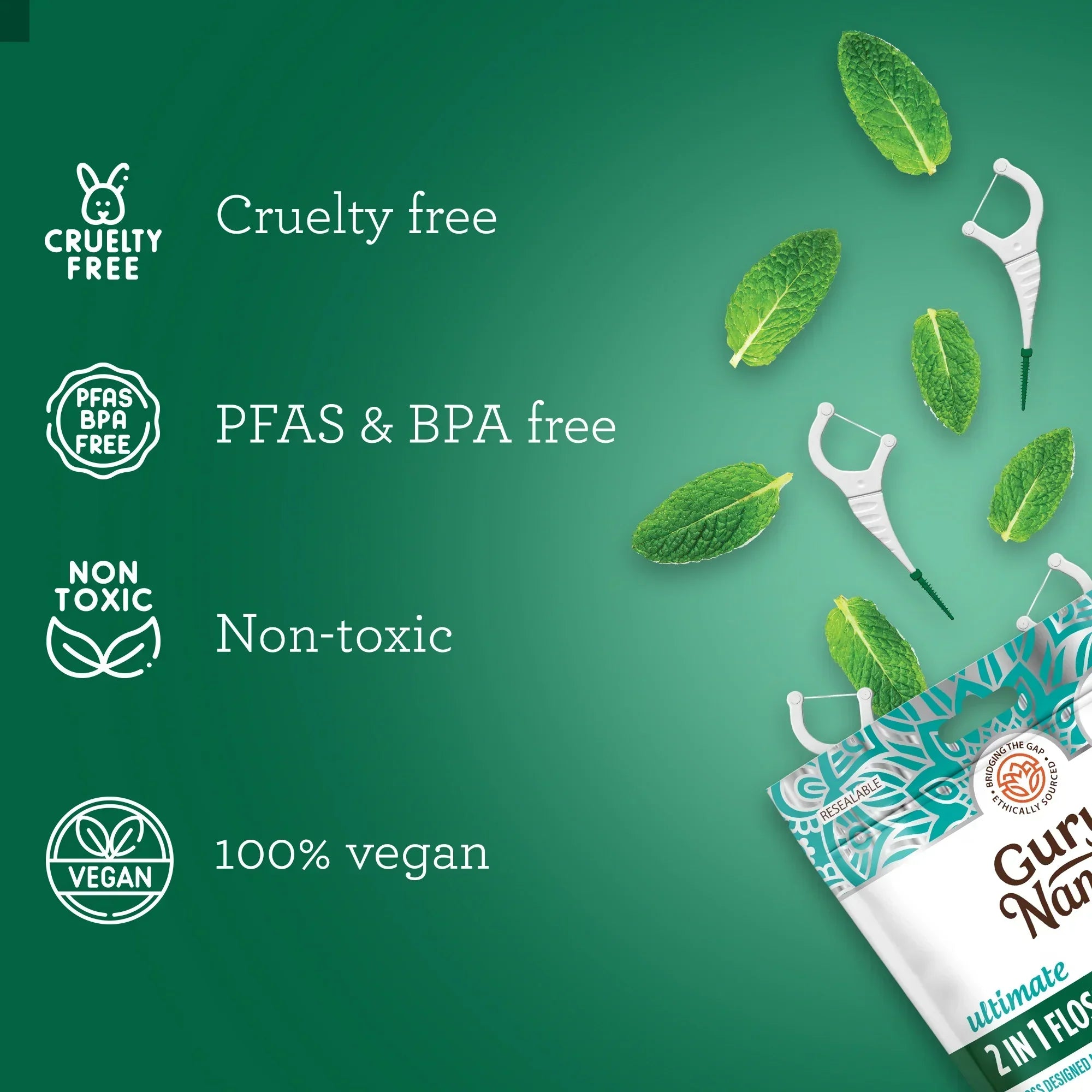 2-in-1 Dental Floss Picks (40-Count)