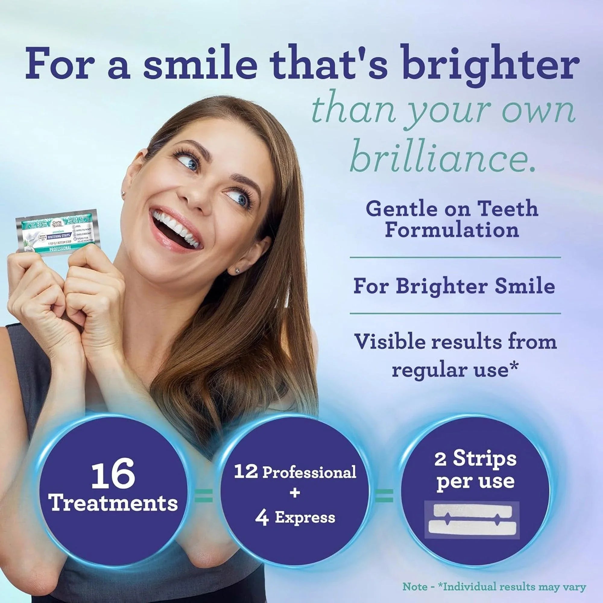 Whitening Strips 16 Day Treatment - 2 Pack