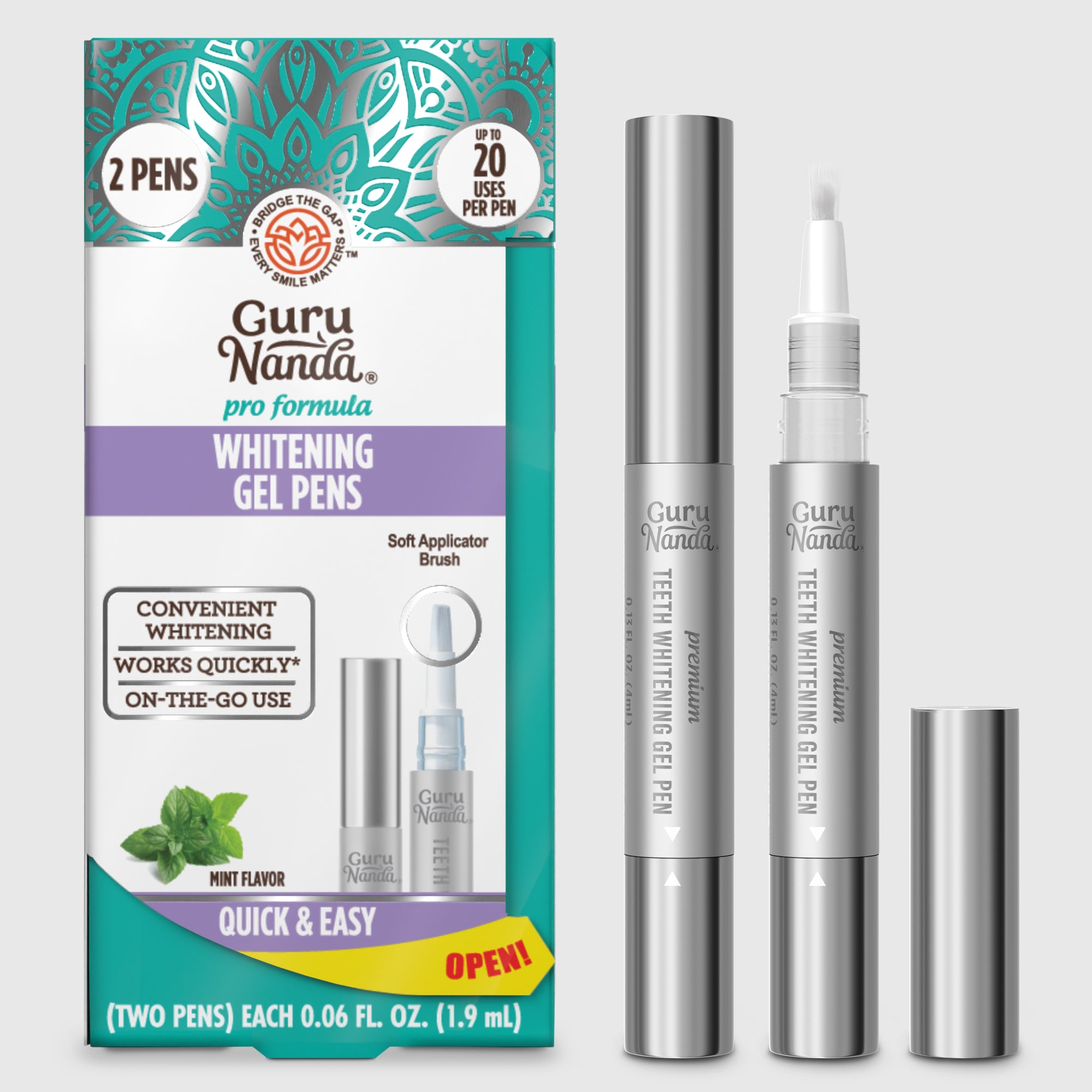 Bolígrafos de gel blanqueador Pro Formula – 1.9mL – 2 unidades