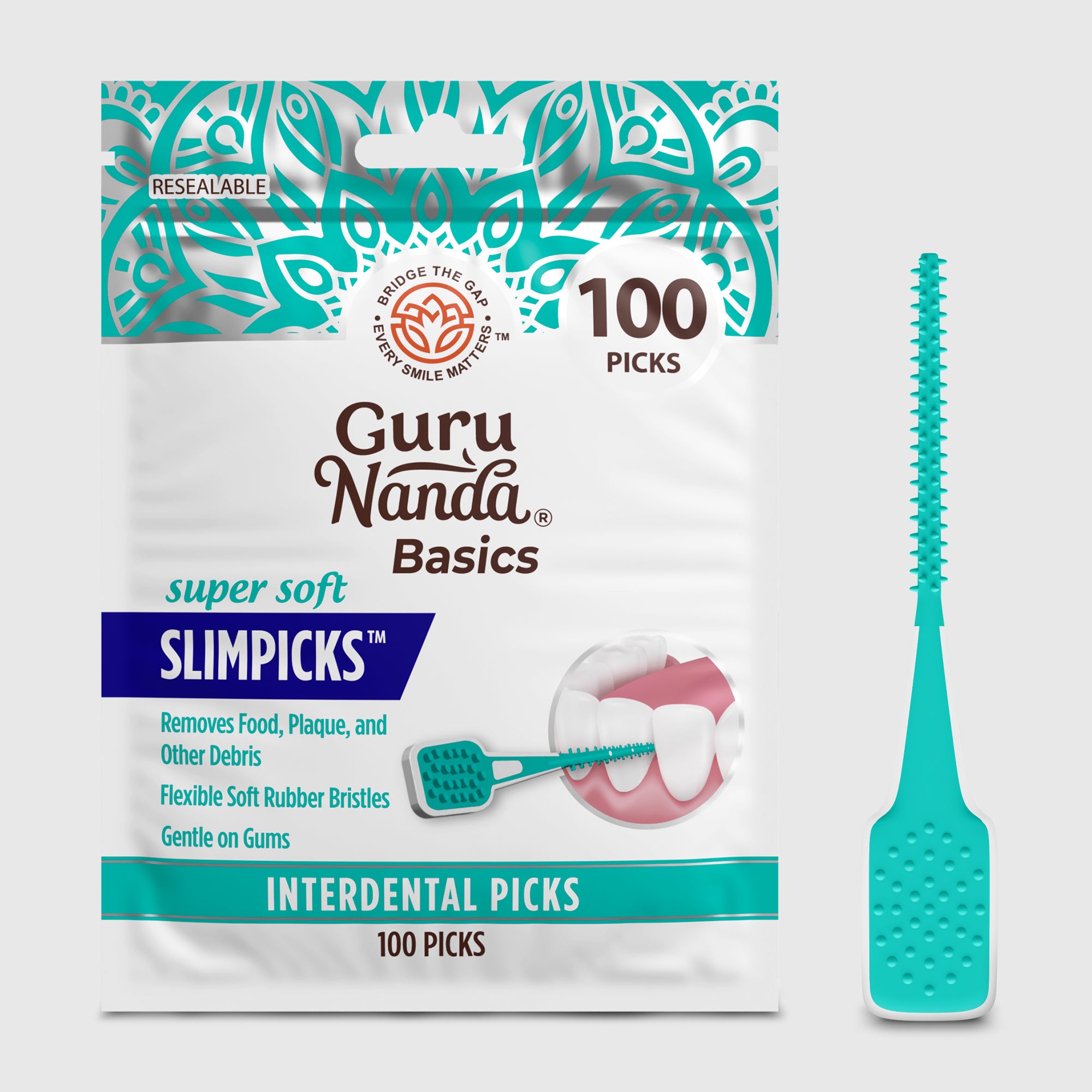 Palillos interdentales supersuaves de perfil fino – 100 unidades