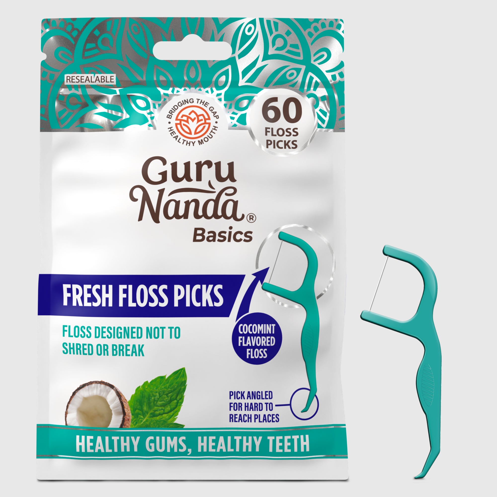 Fresh Floss Picks – 60 Count