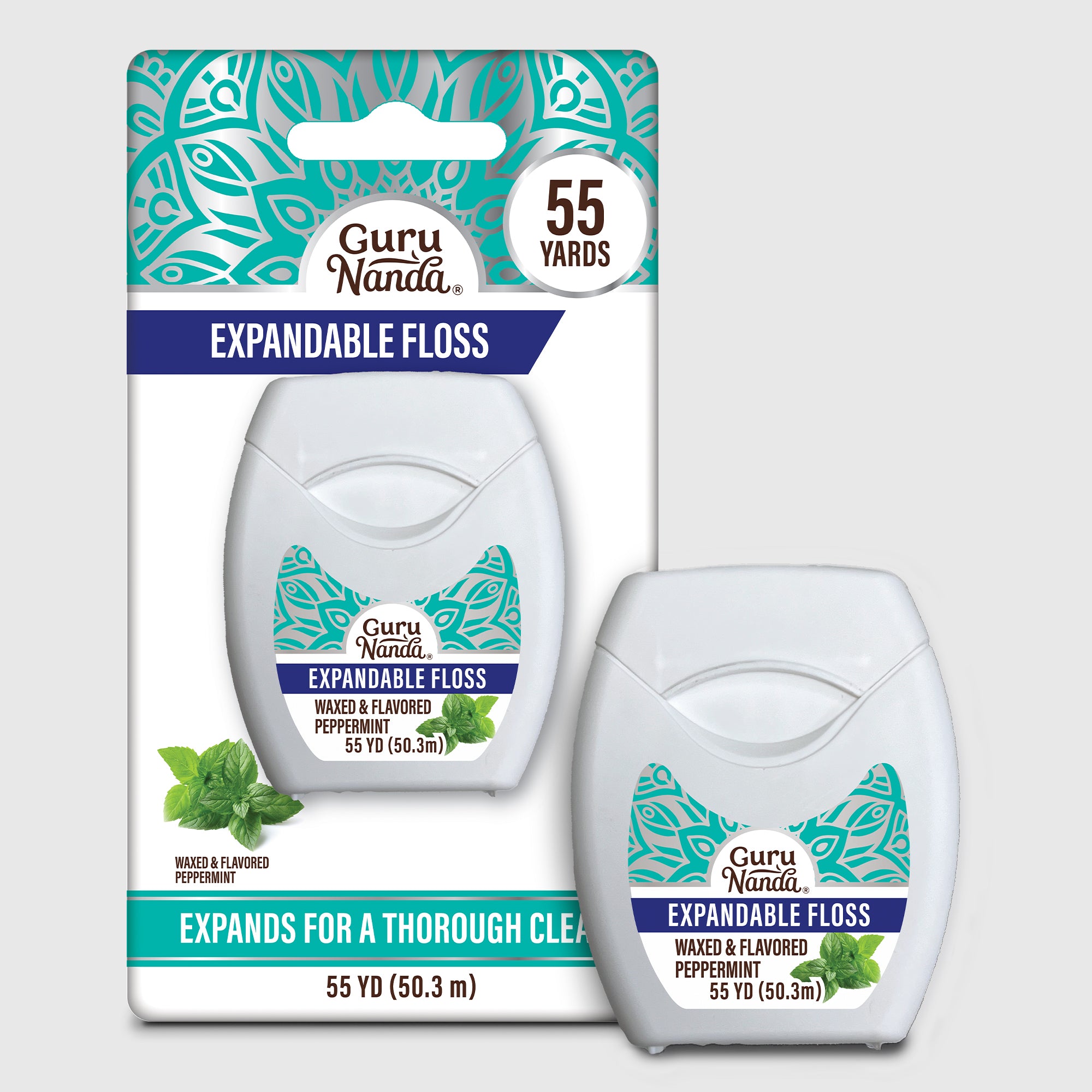 Hilo dental expandible con sabor a menta – 50,29 metros