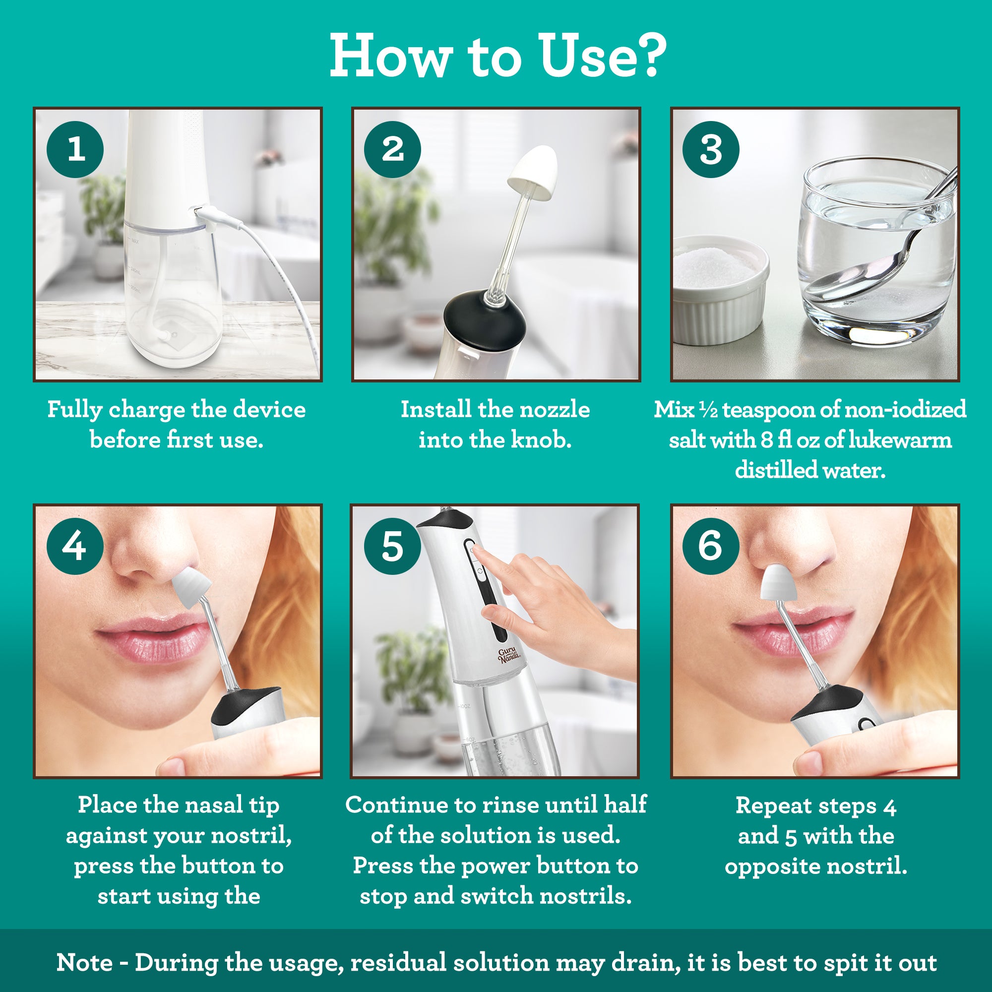 Lion & Lamb Kit - Portable Water Flosser and Sonic Toothbrush - White