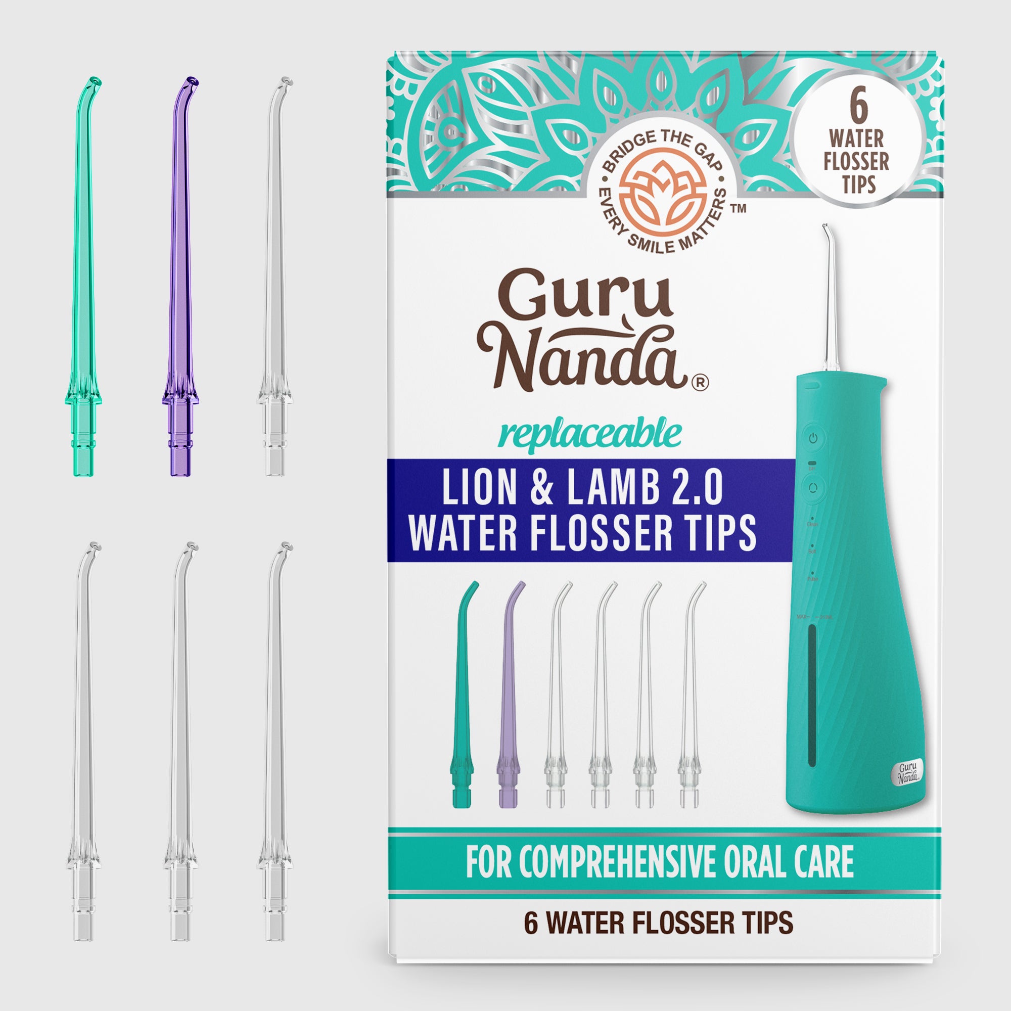 Puntas de repuesto para irrigador bucal Lion & Lamb 2.0