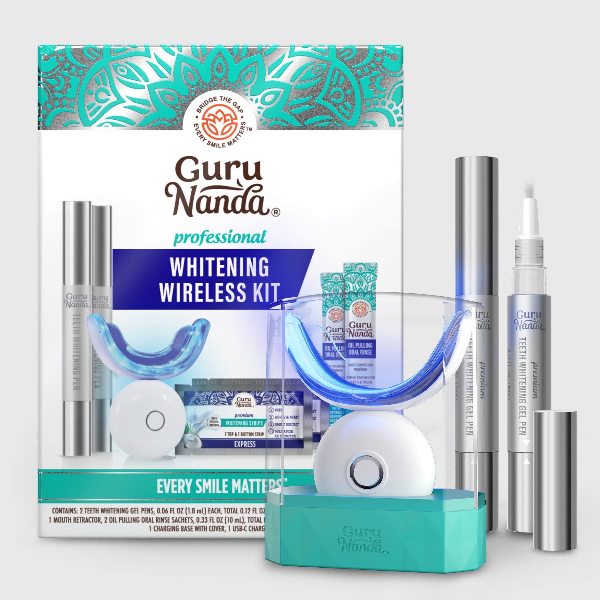 Kit de blanqueamiento dental LED inalámbrico