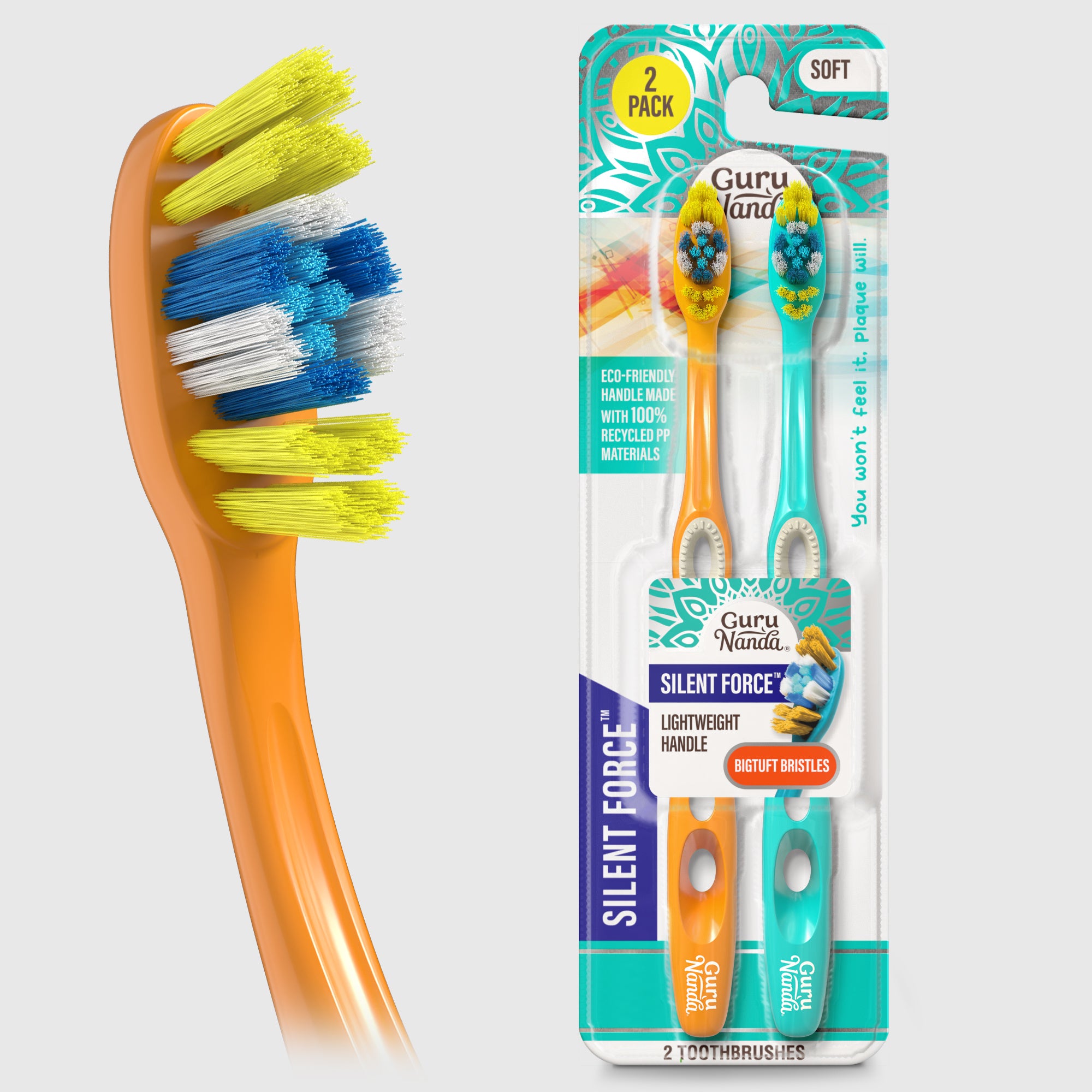 Cepillo de dientes Silent Force – Paquete de 2