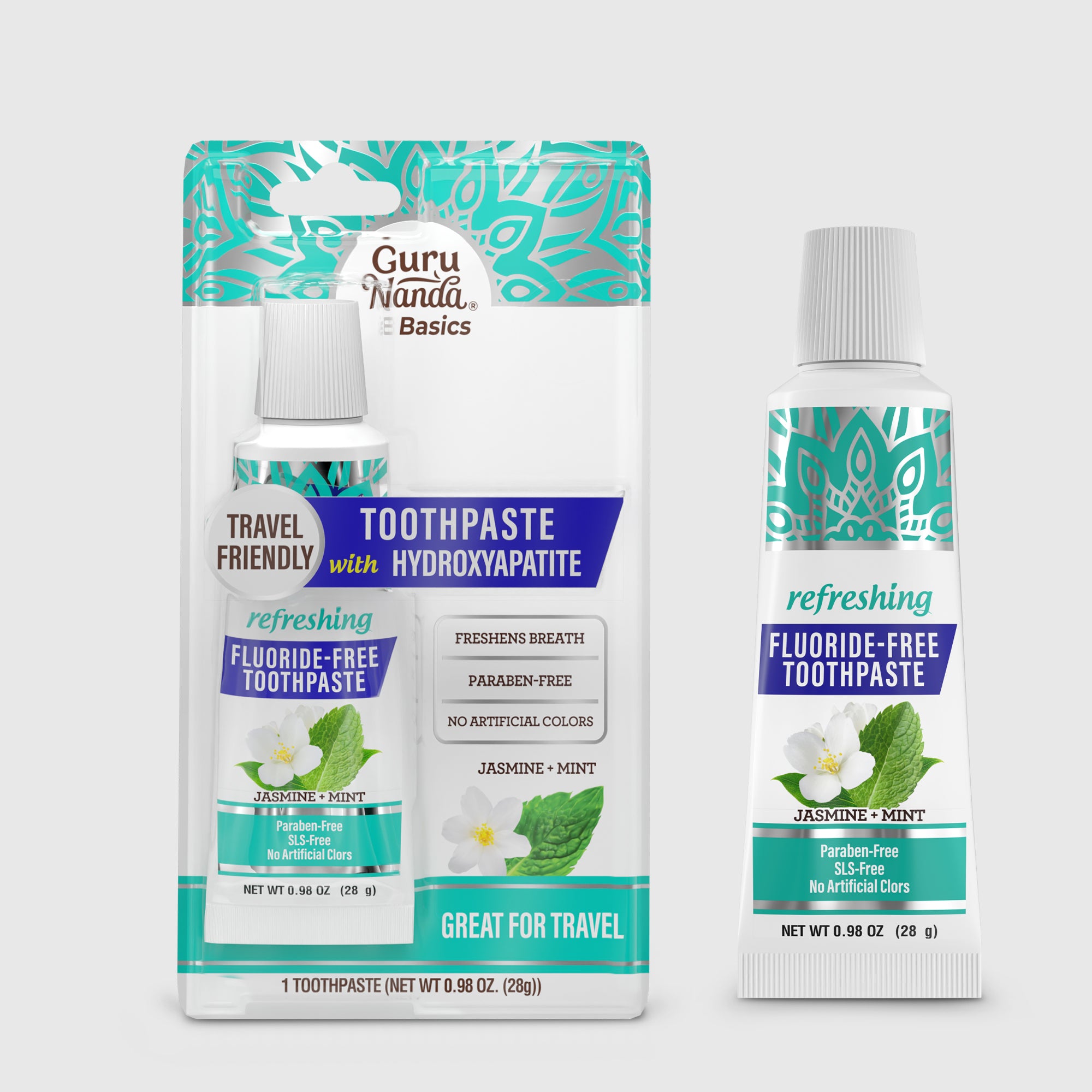 Pasta de dientes de hidroxiapatita, menta jazmín – 0.98 oz