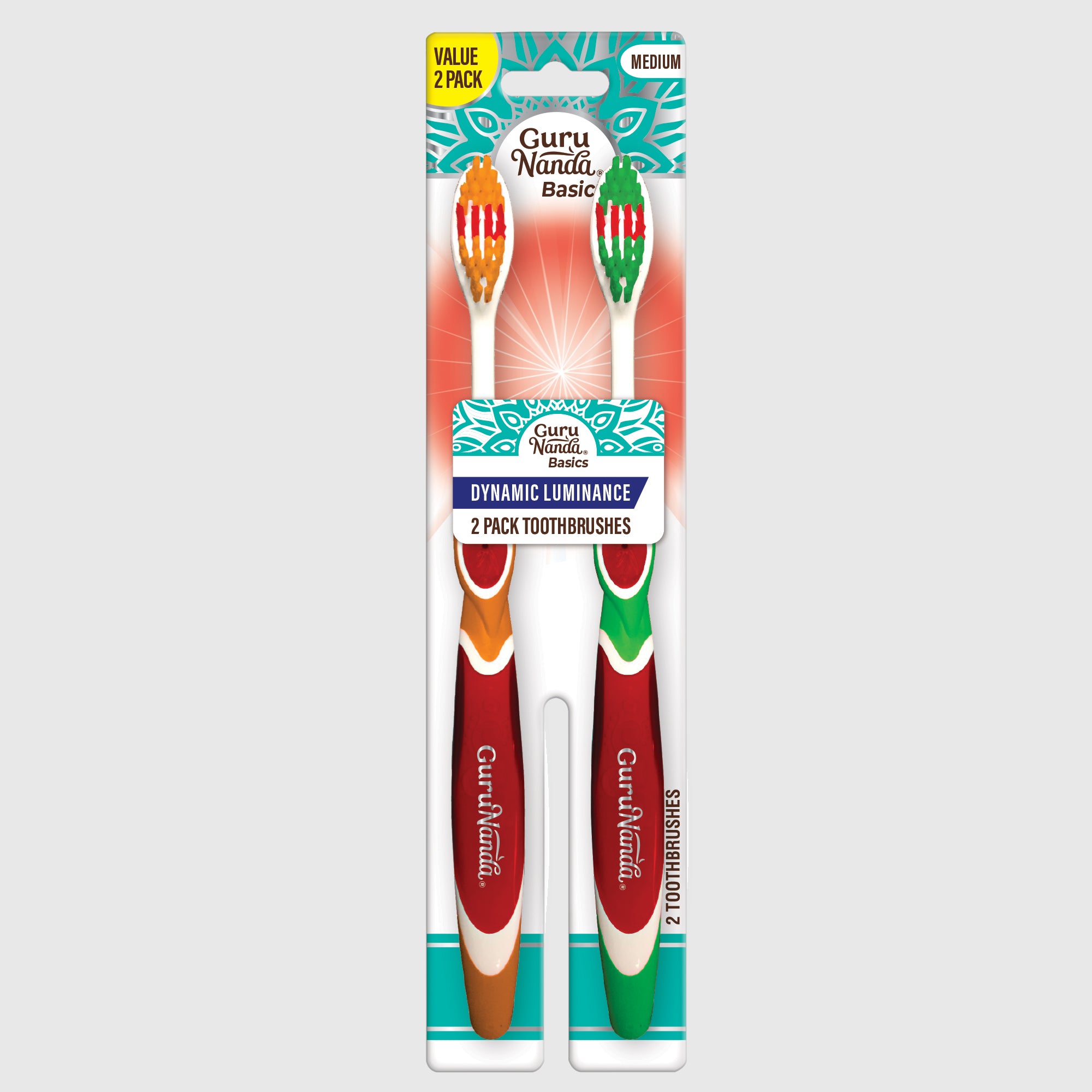 Cepillo de dientes de luminancia dinámica - Paquete de 2