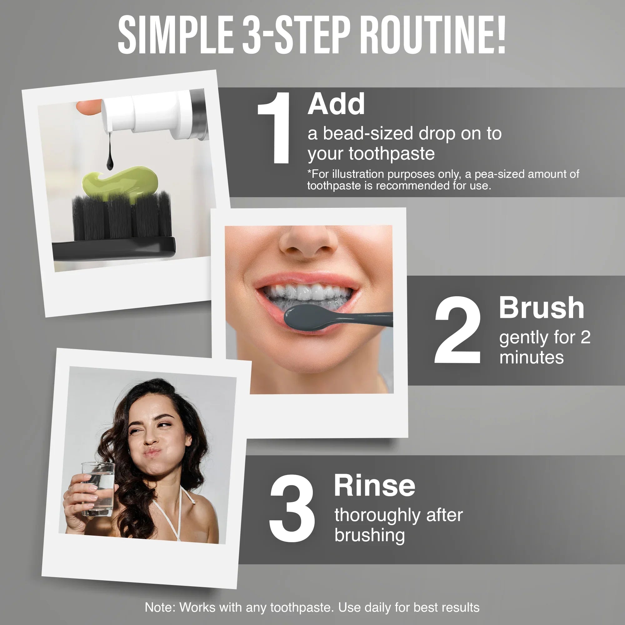 Potenciador de Pasta Dental con Carbón Activado al 5% – 29,5 ml
