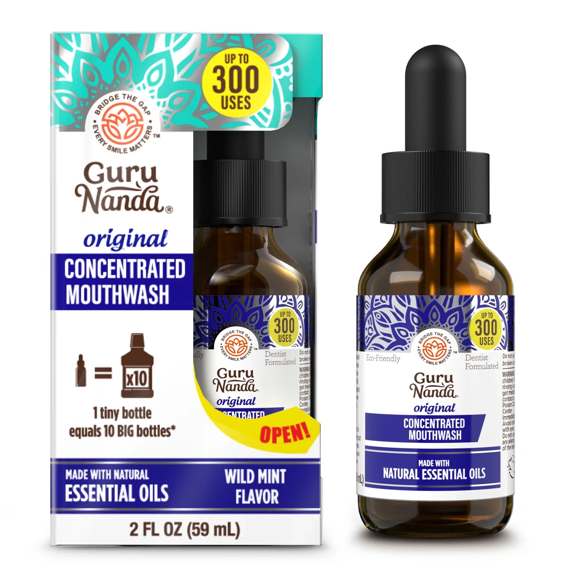 Enjuague bucal concentrado, 2 onzas líquidas - 1 paquete