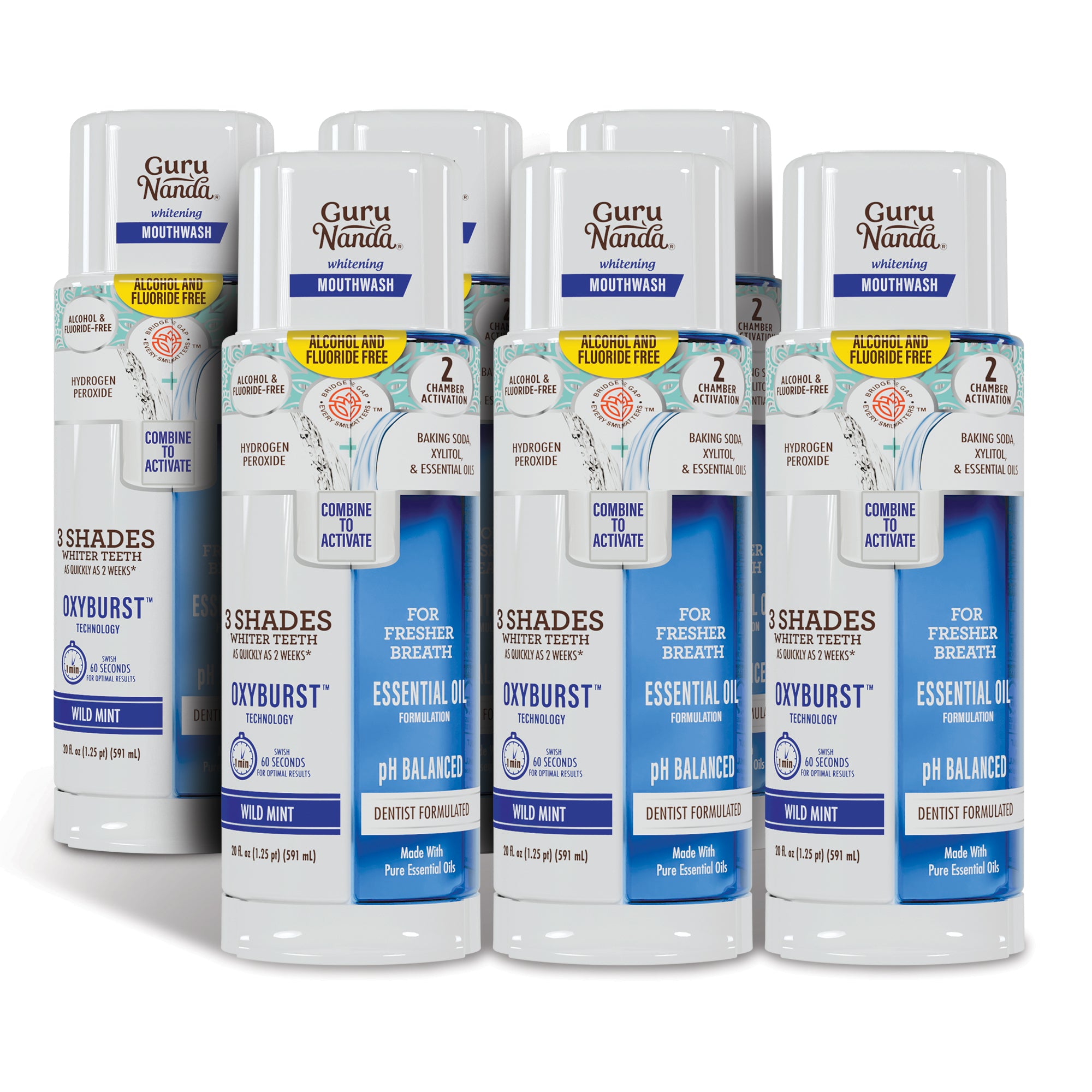 Dual Barrel Oxyburst Whitening Mouthwash