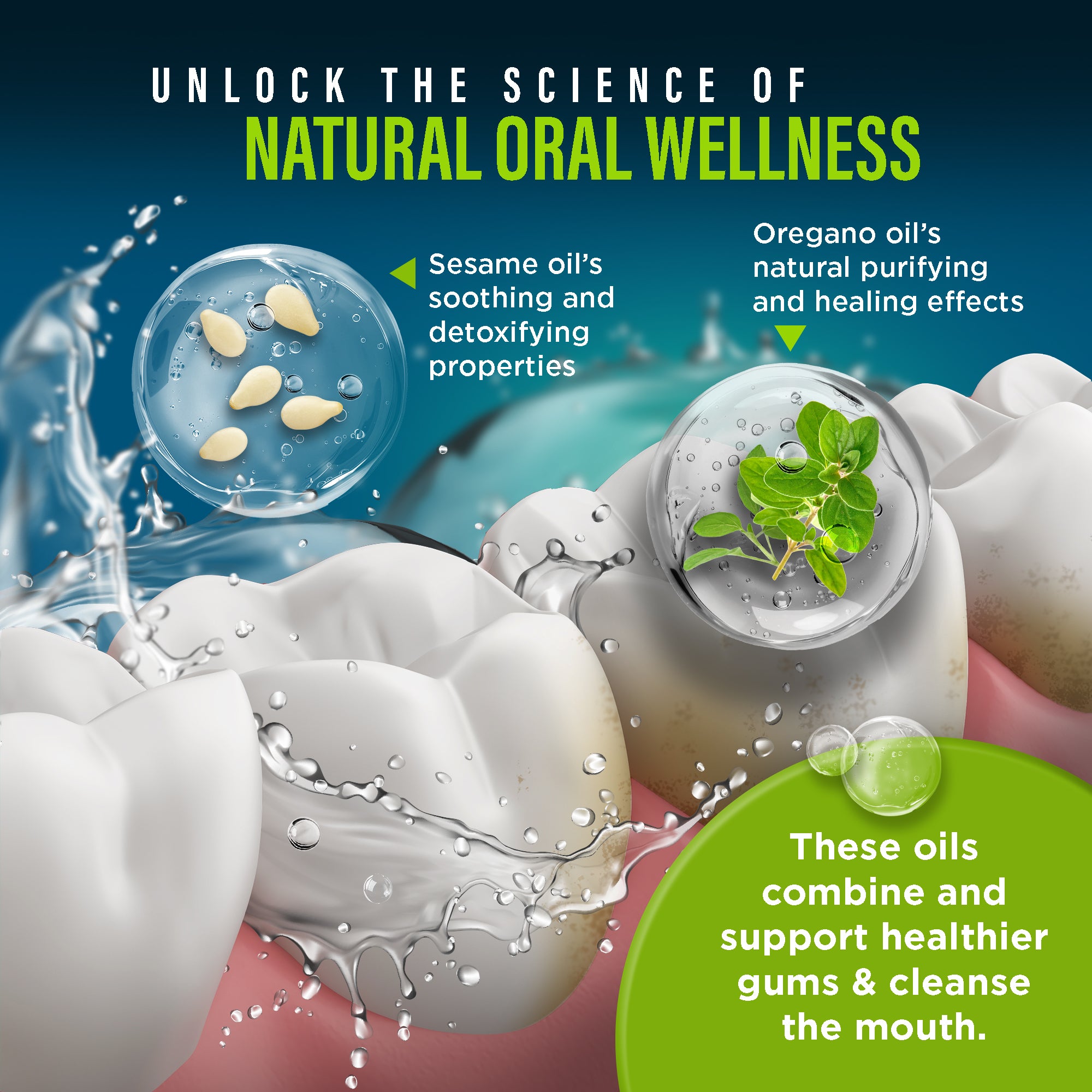 Aceite de extracción de fórmula avanzada para dientes y encías, 8 onzas líquidas (paquete de 3)