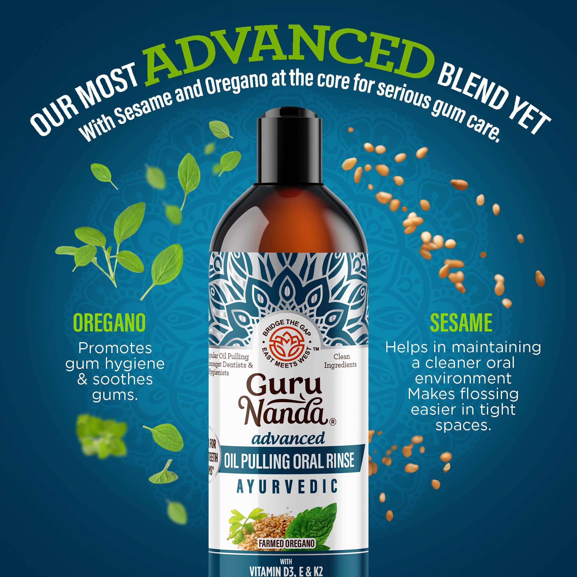 Aceite de extracción de fórmula avanzada para dientes y encías, 8 onzas líquidas (paquete de 3)