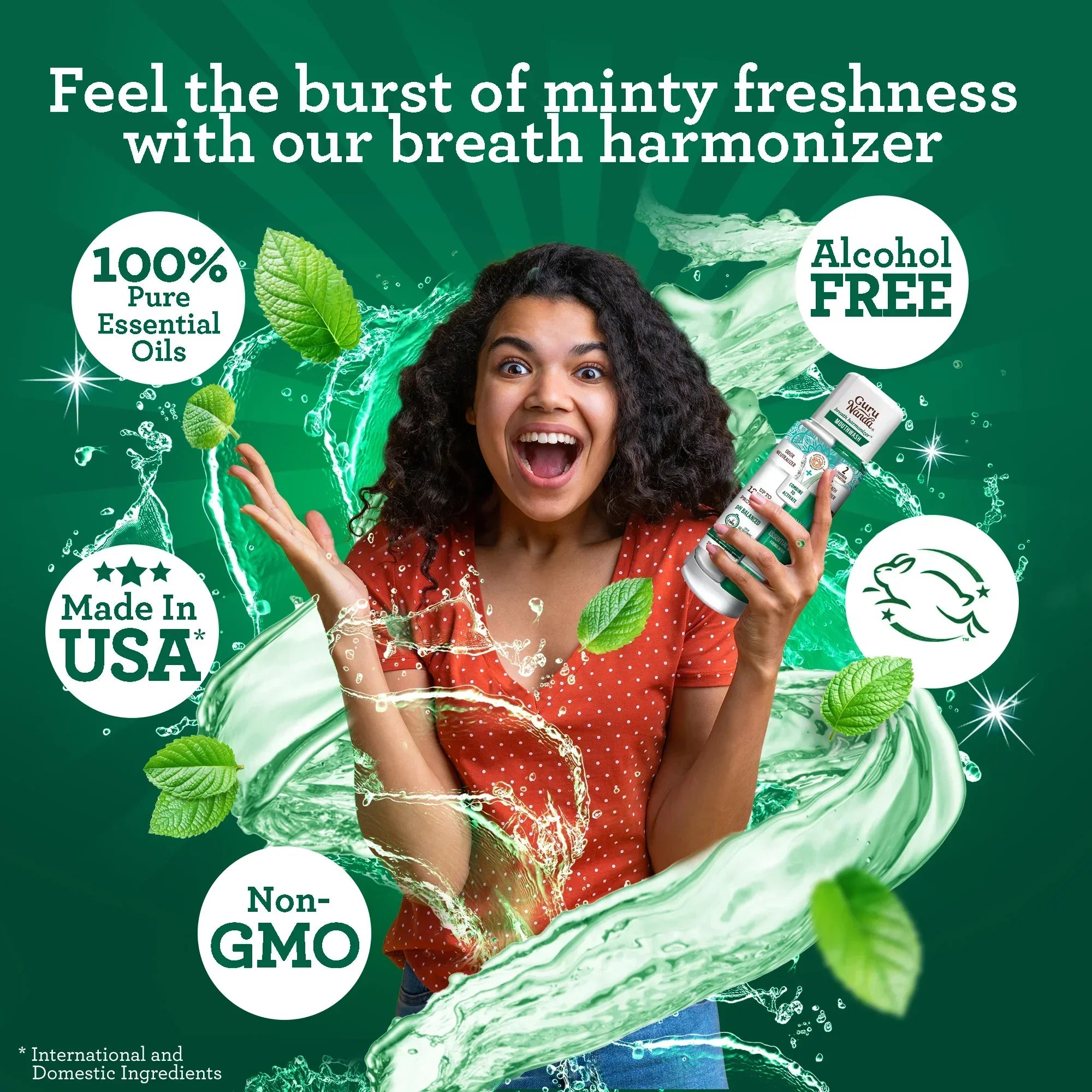 Dual Barrel Breath Harmonizer Mouthwash - Wild Mint