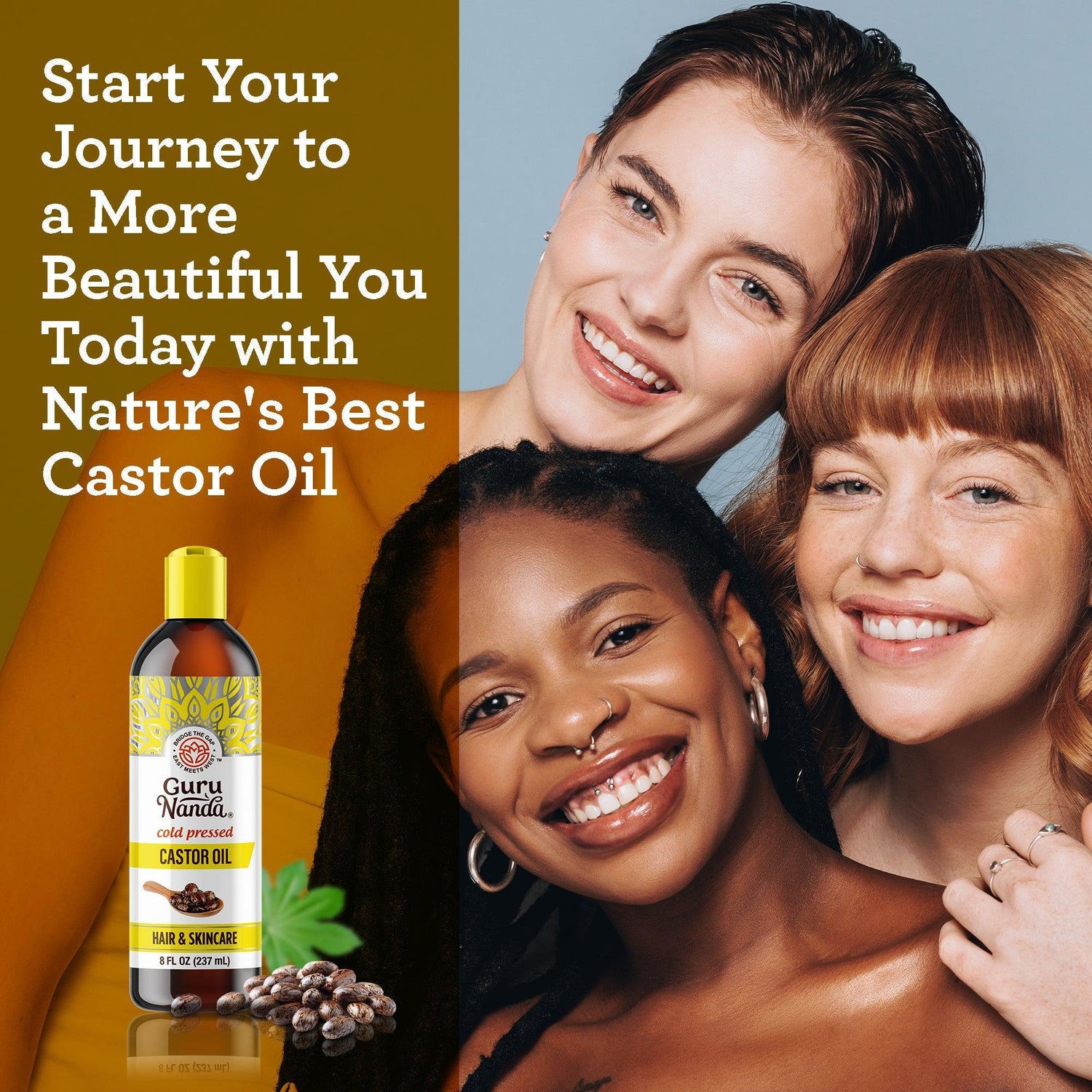 Cold Pressed Castor Oil, 8 FL OZ