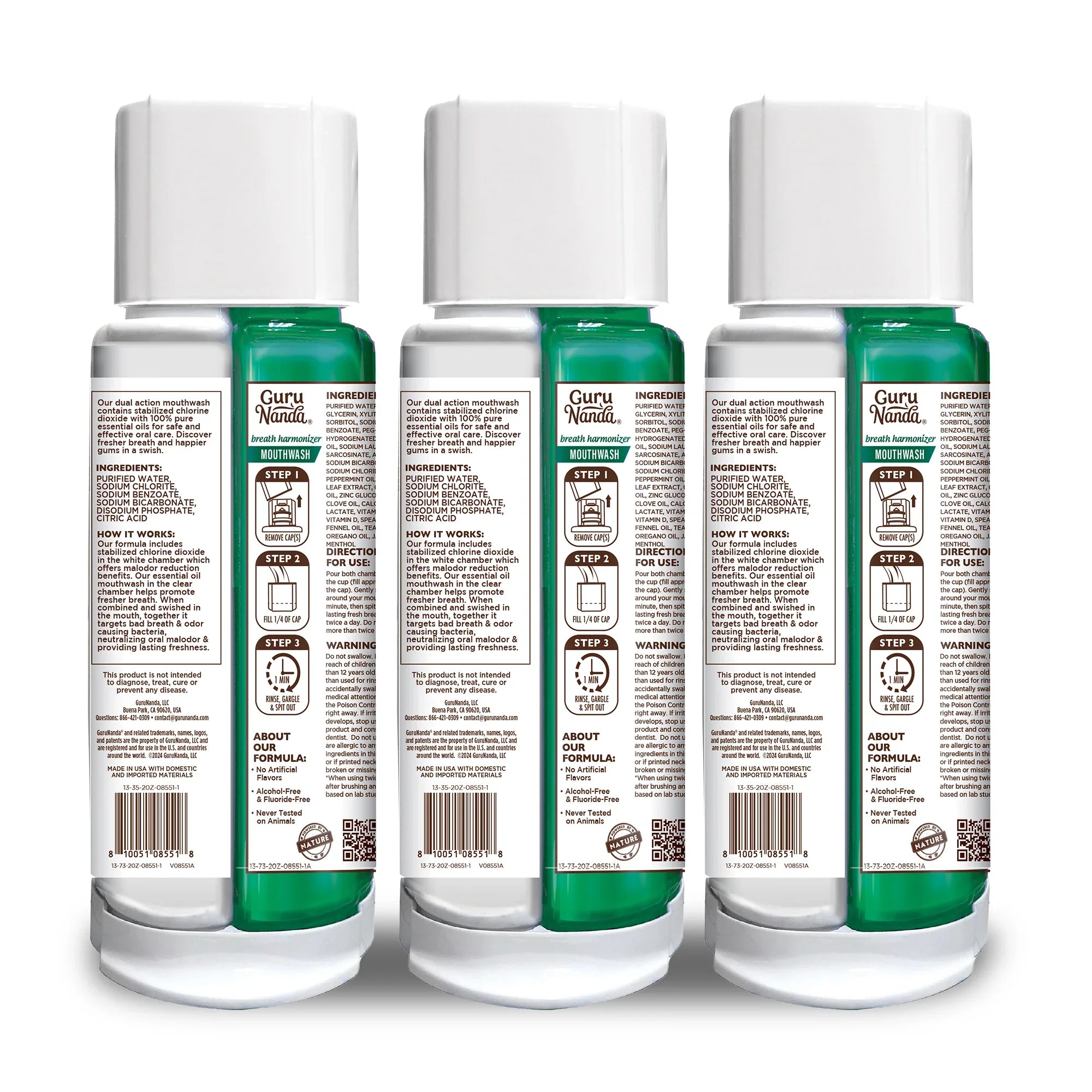 Dual Barrel Breath Harmonizer Mouthwash - Wild Mint