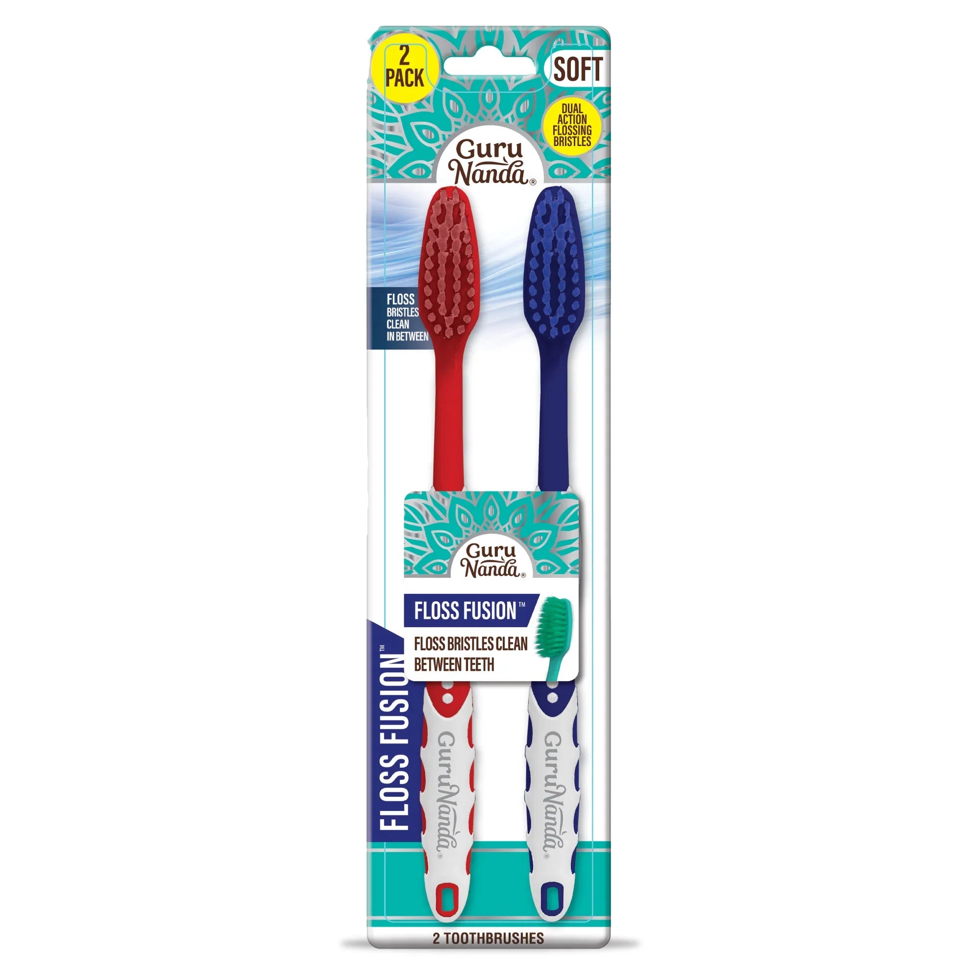 Brosses à dents Floss Fusion (lot de 2)