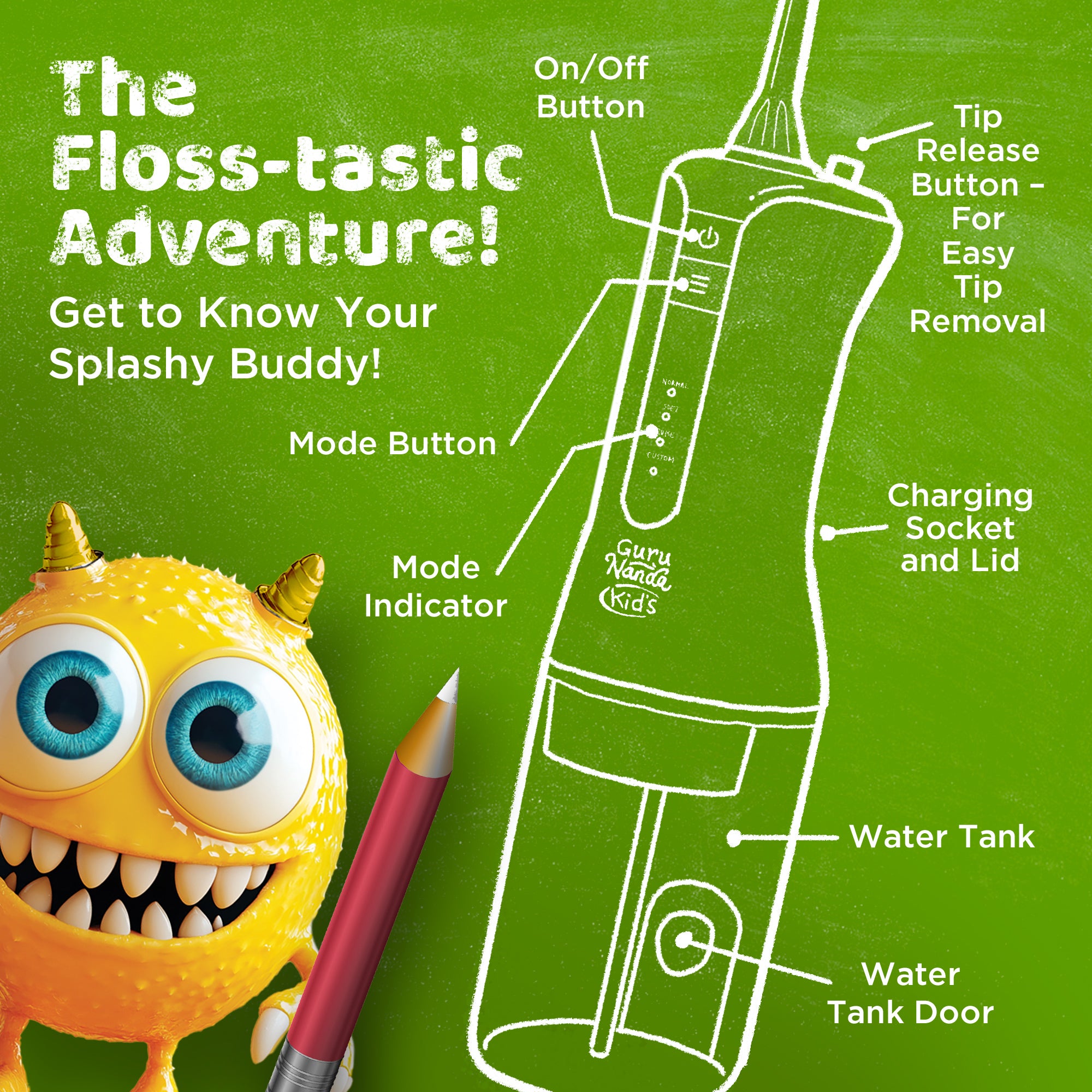 Irrigador bucal para niños (200 ml)