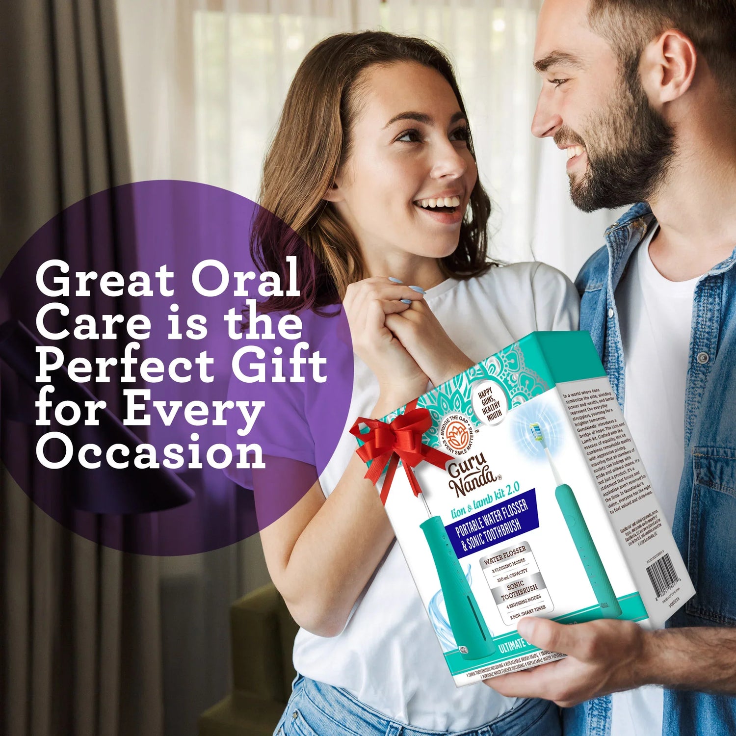 Lion & Lamb 2.0 Portable Sonic Toothbrush & Water Flosser - Teal