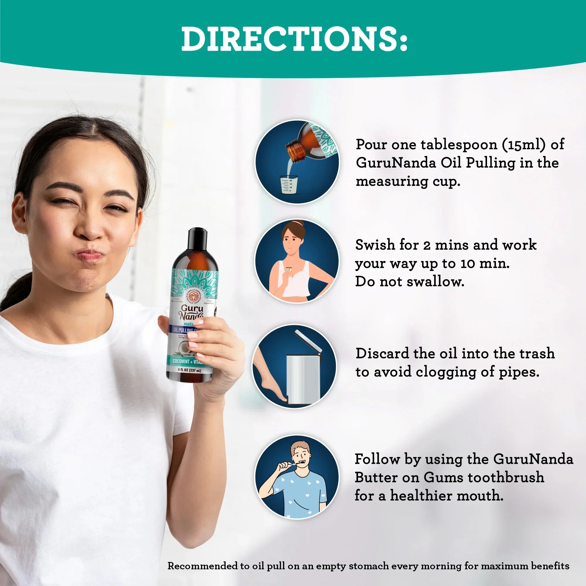 Huile de massage à la menthe de coco, 7 huiles essentielles et vitamines D3, E et K2, 227 g (3 paquets)