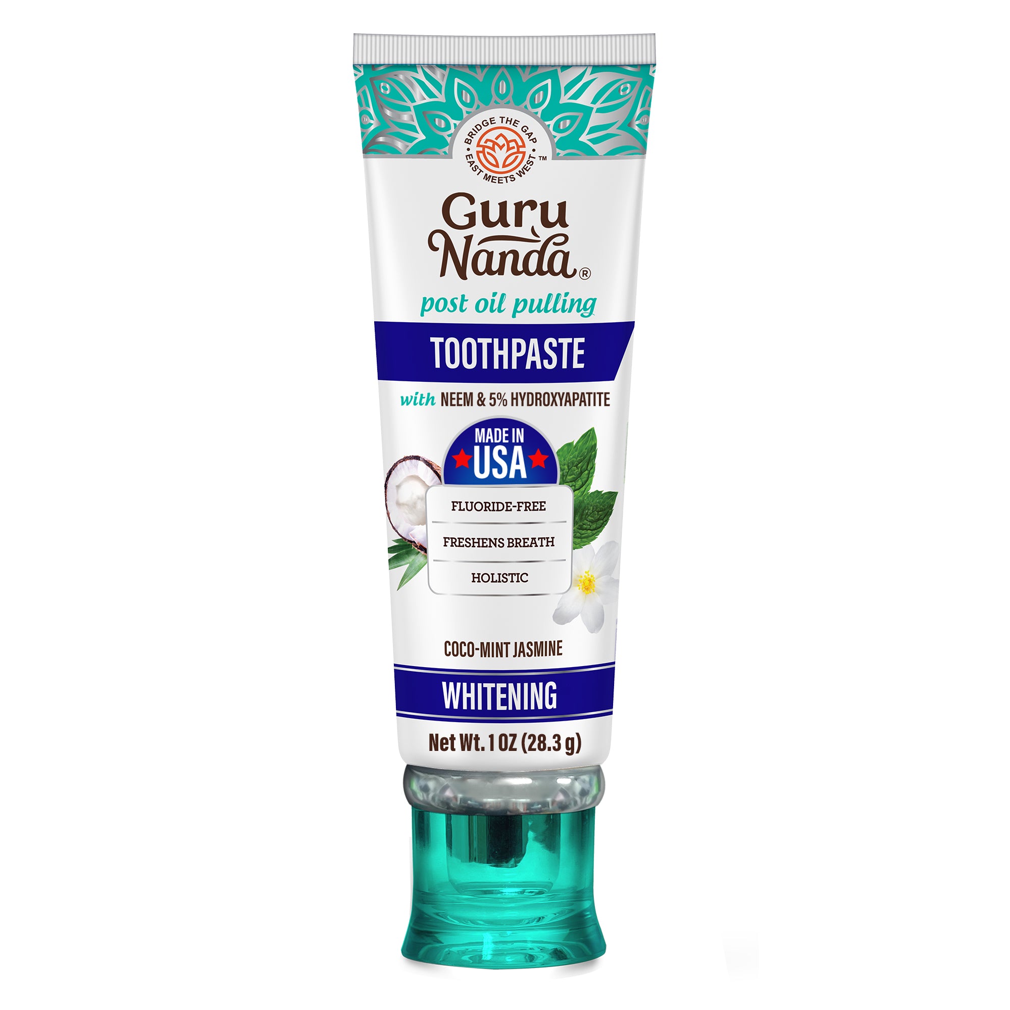 Travel-Size Fluoride-Free Whitening Toothpaste with Neem & Hydroxyapatite