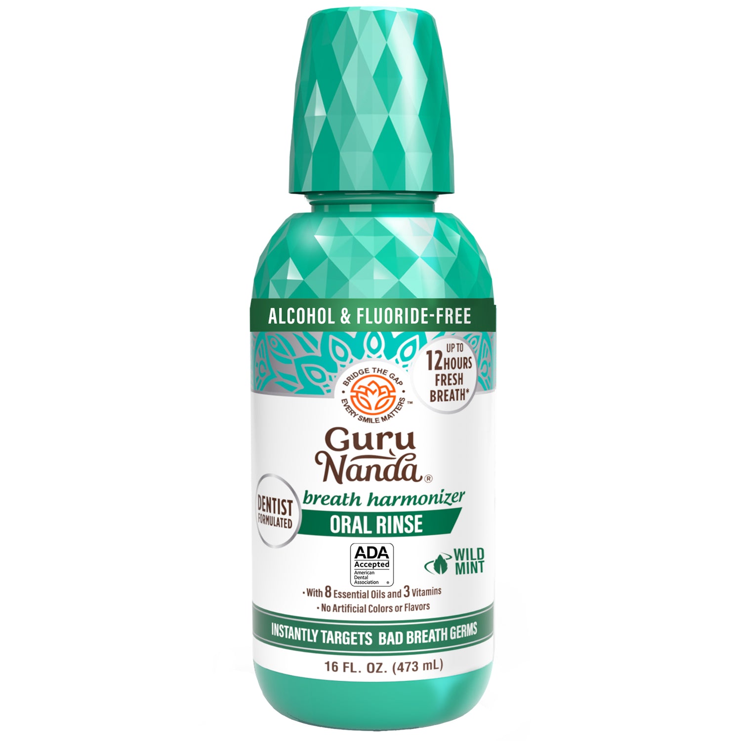 Enjuague bucal Oral Rinse Breath Harmonizer - Menta silvestre (16 onzas líquidas)